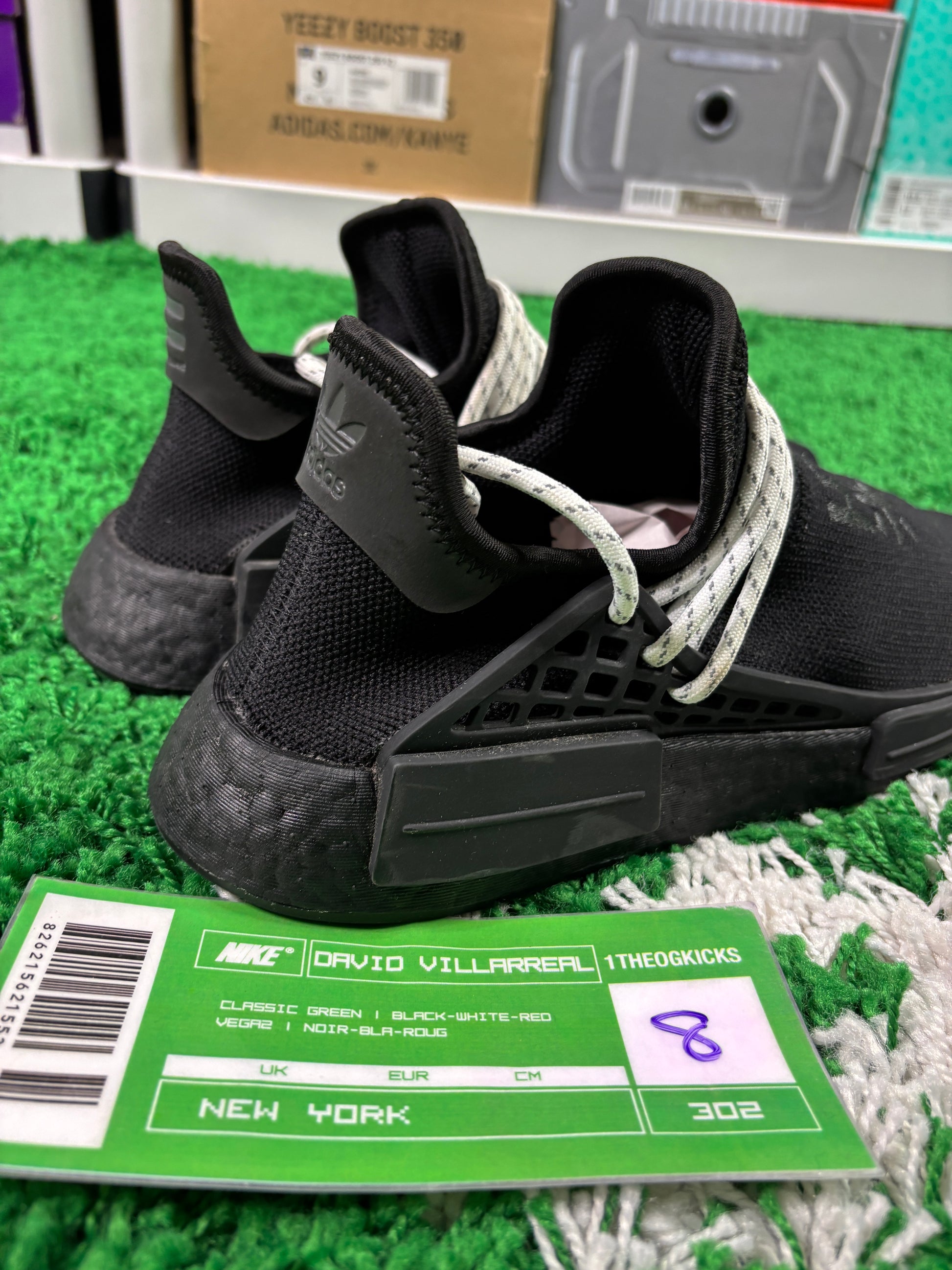 Addidas Pharrell x NMD Human Race 'Black' - Size 8