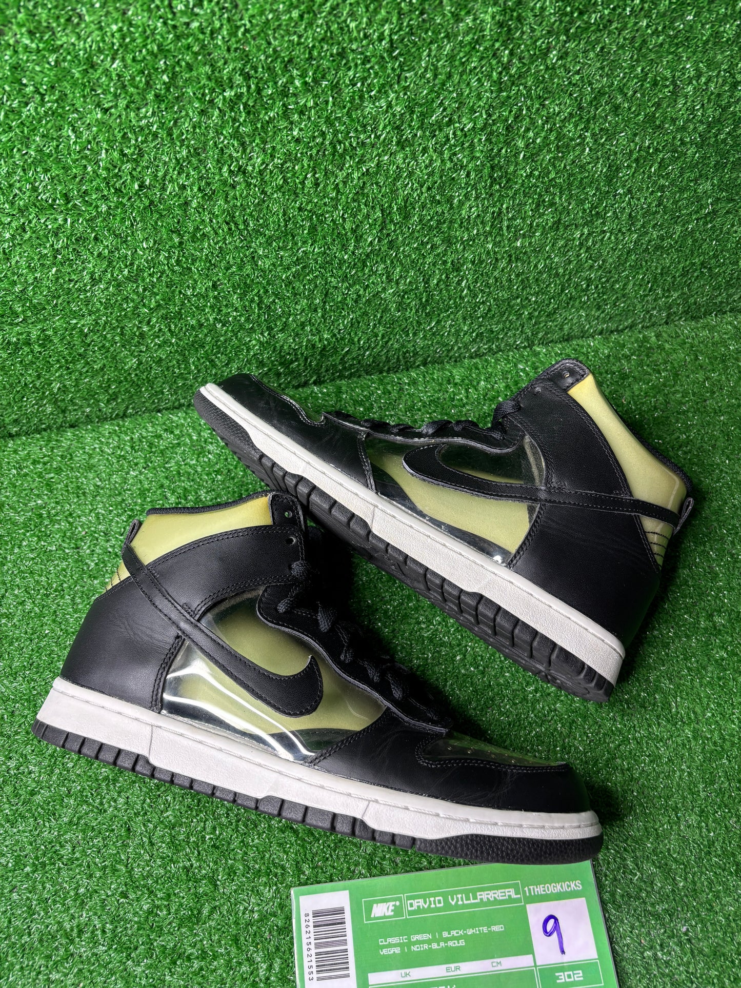 Nike Dunk High CDG Comme Des Garcons Clear - Size 9 (used)