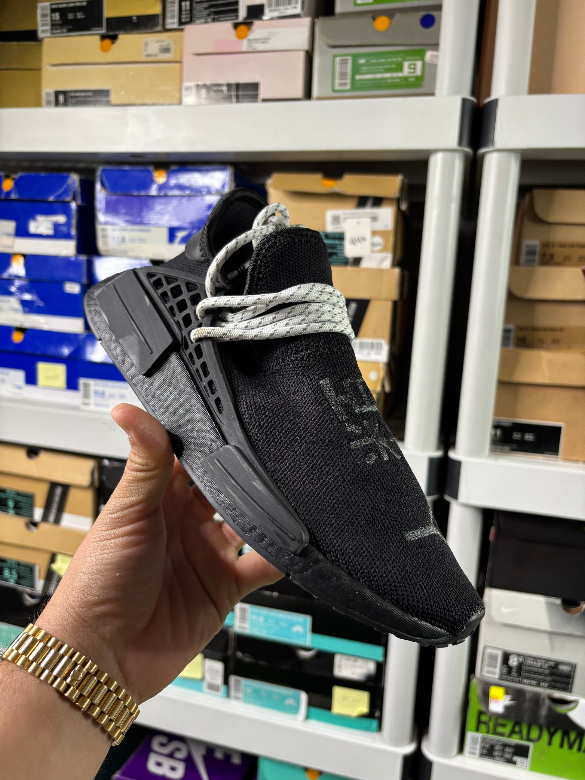 Addidas Pharrell x NMD Human Race 'Black' - Size 8