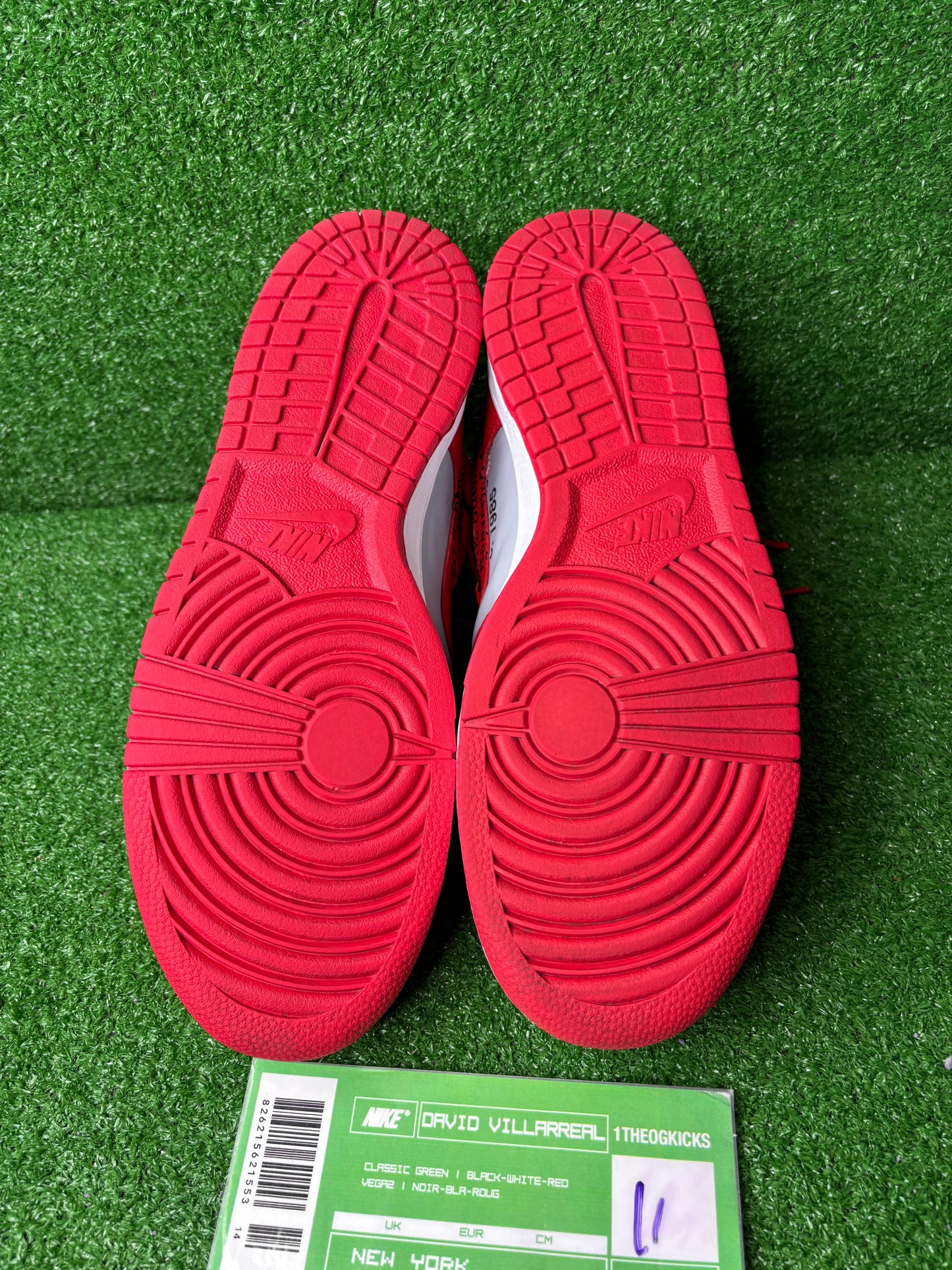 Nike Dunk Off-White University Red - Size 11