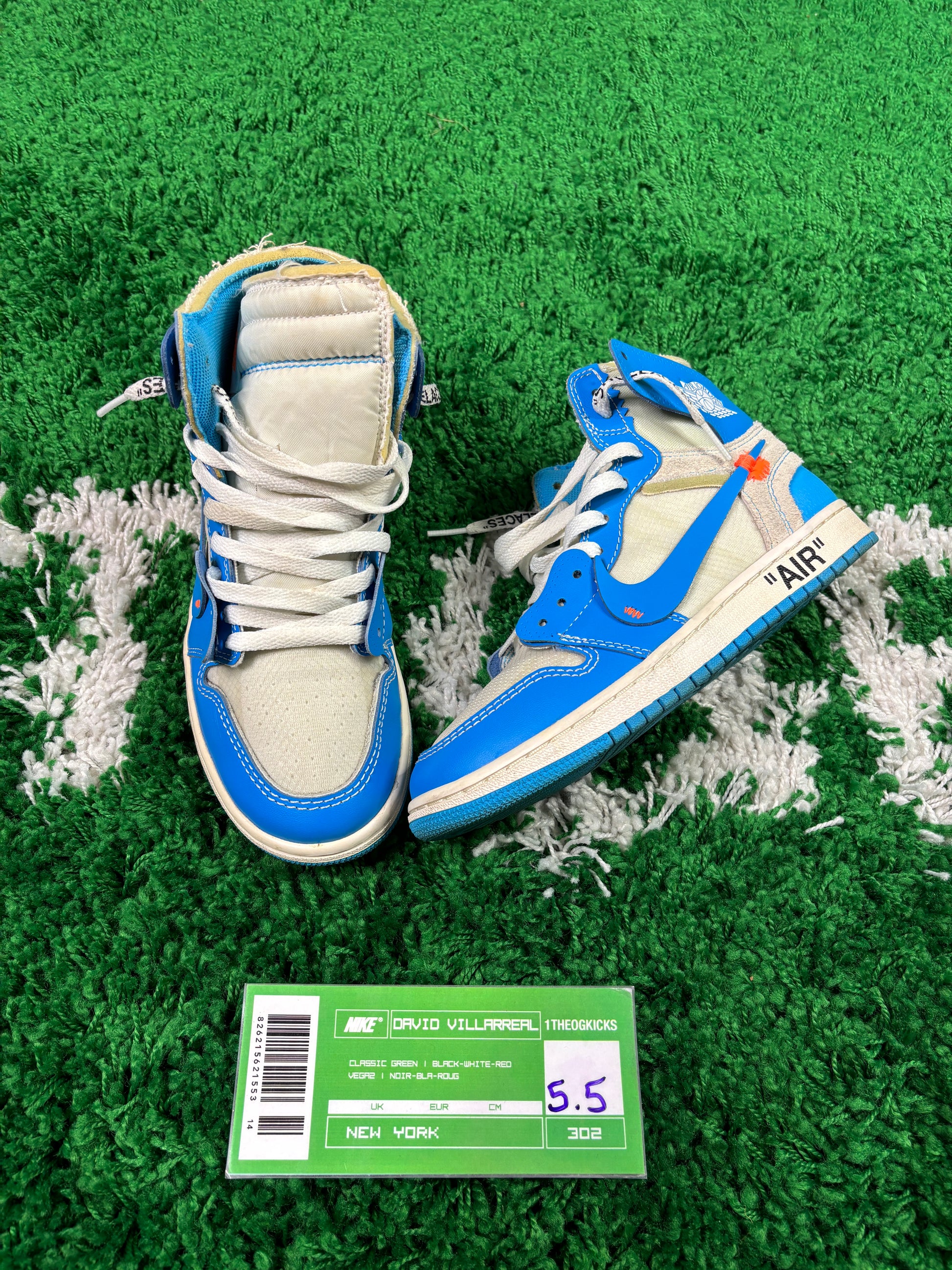 Jordan 1 OFF WHITE UNC- size 5.5