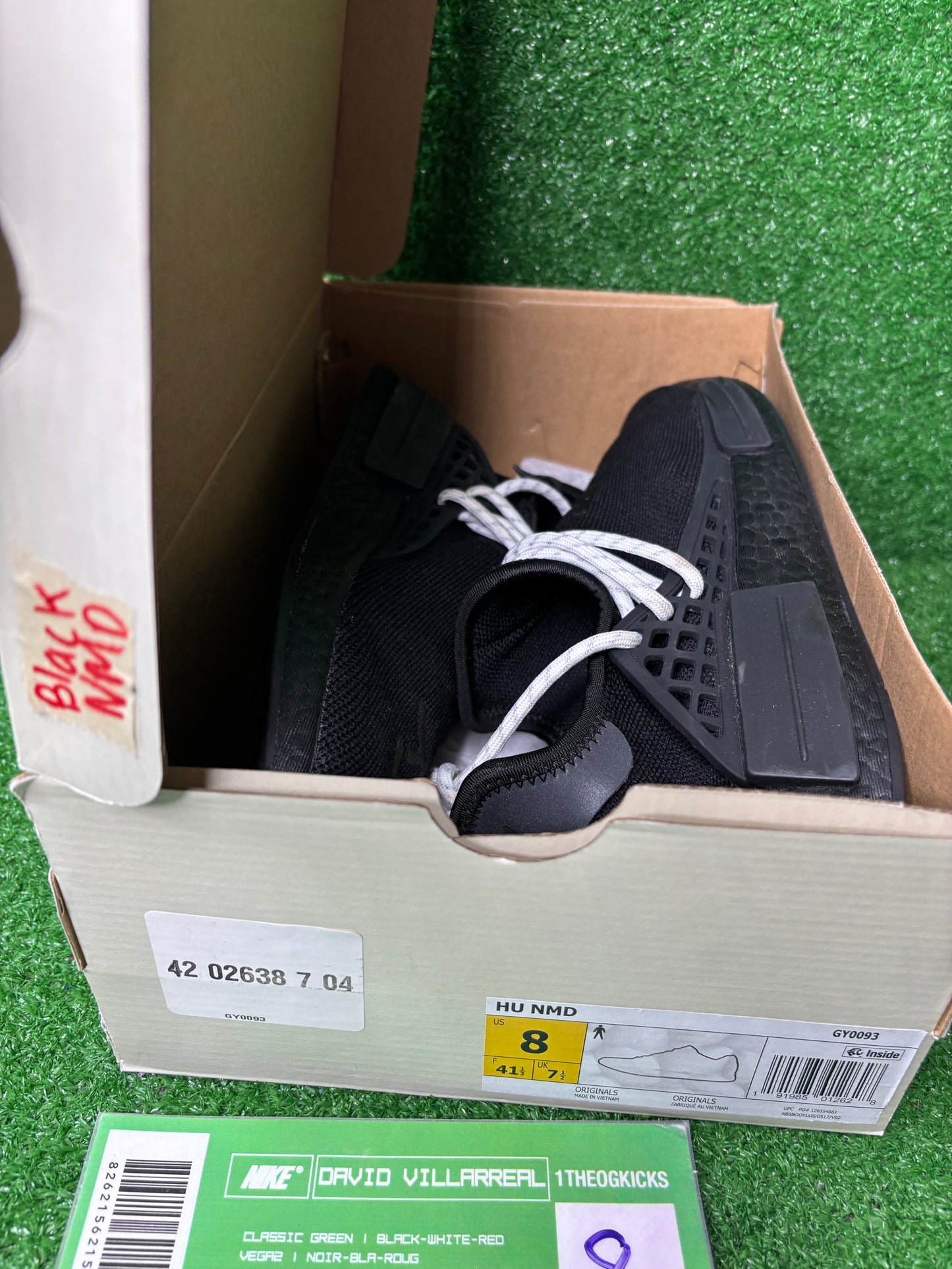 Addidas Pharrell x NMD Human Race 'Black' - Size 8