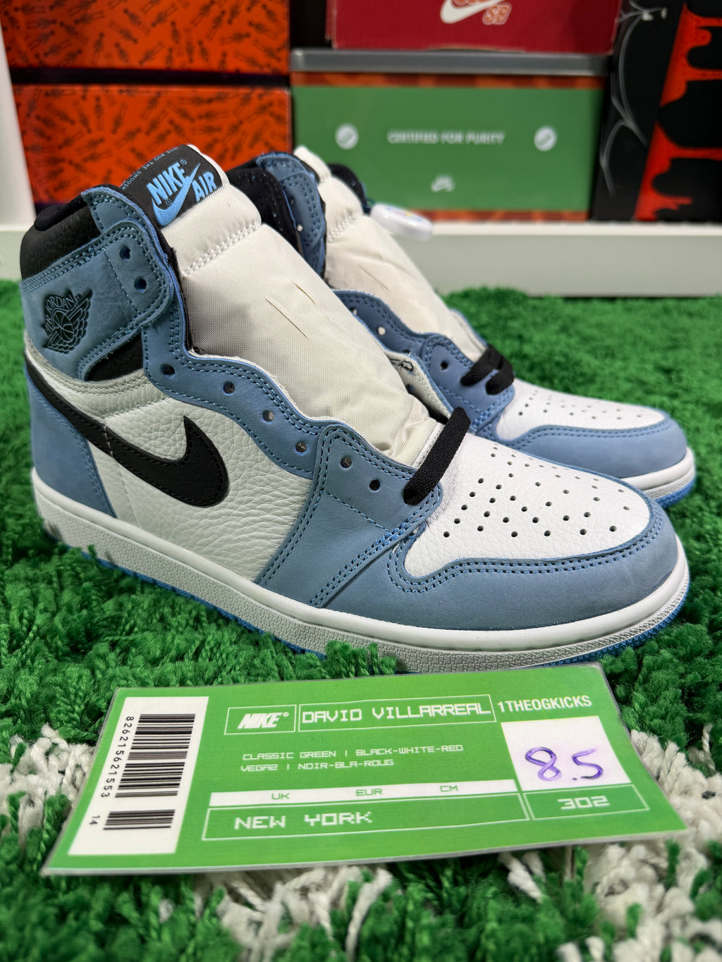 Jordan 1 University Blue - Size 8.5