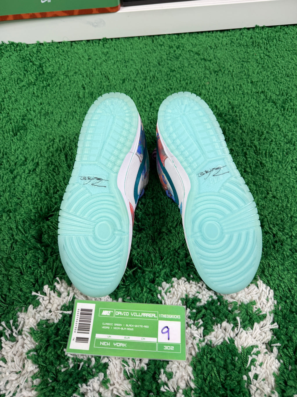 Nike Sb Futura Laboratories Bleached Aqua - Size 9