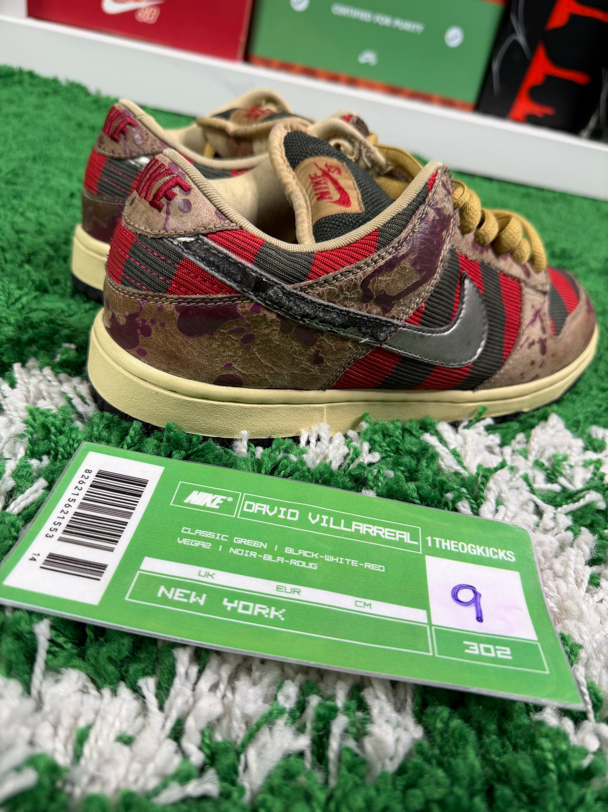 Nike Sb Freddy Krueger's - Size 9