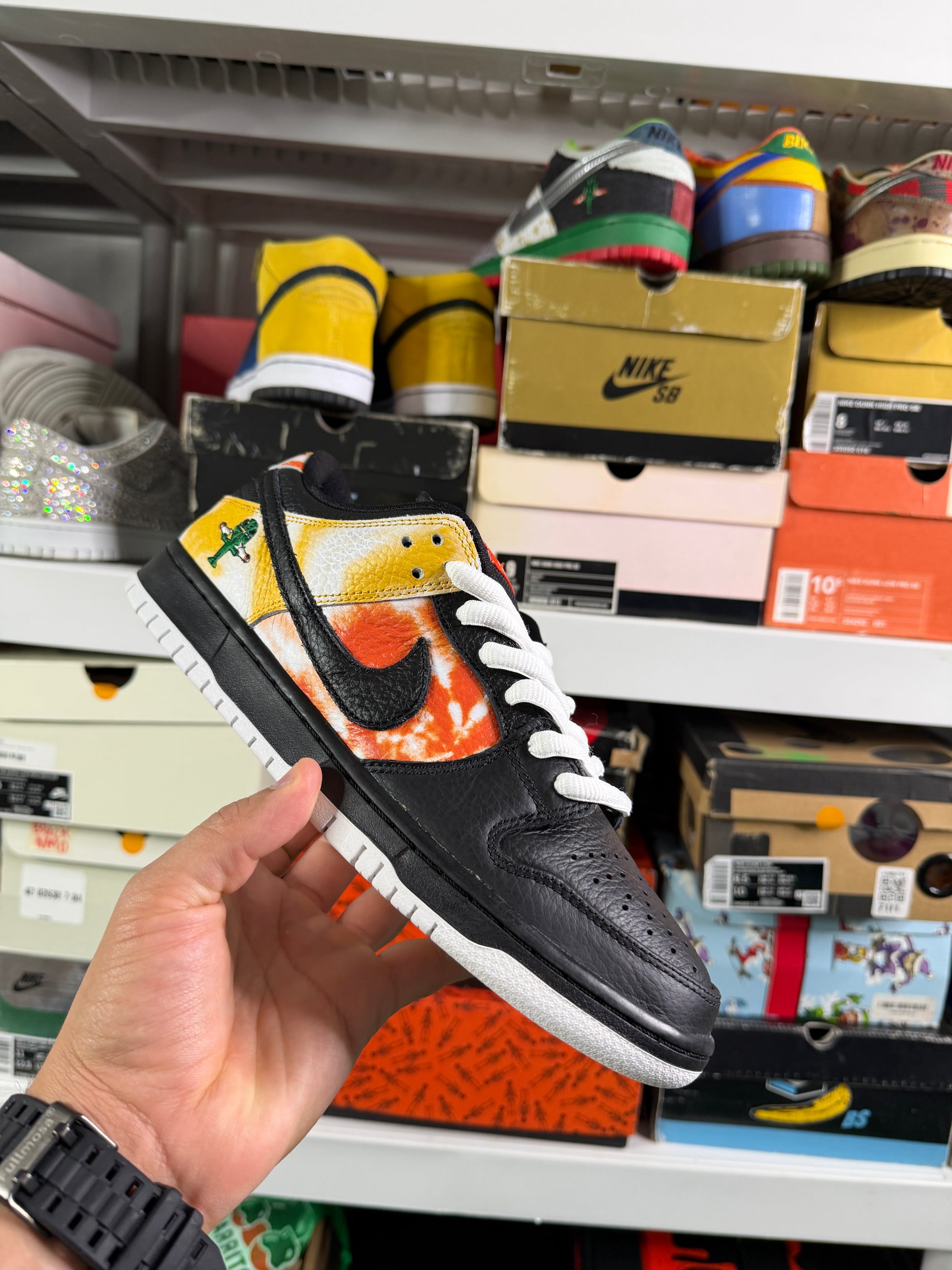 Nike Sb Tie Dye Ray Guns Black - Size 9.5