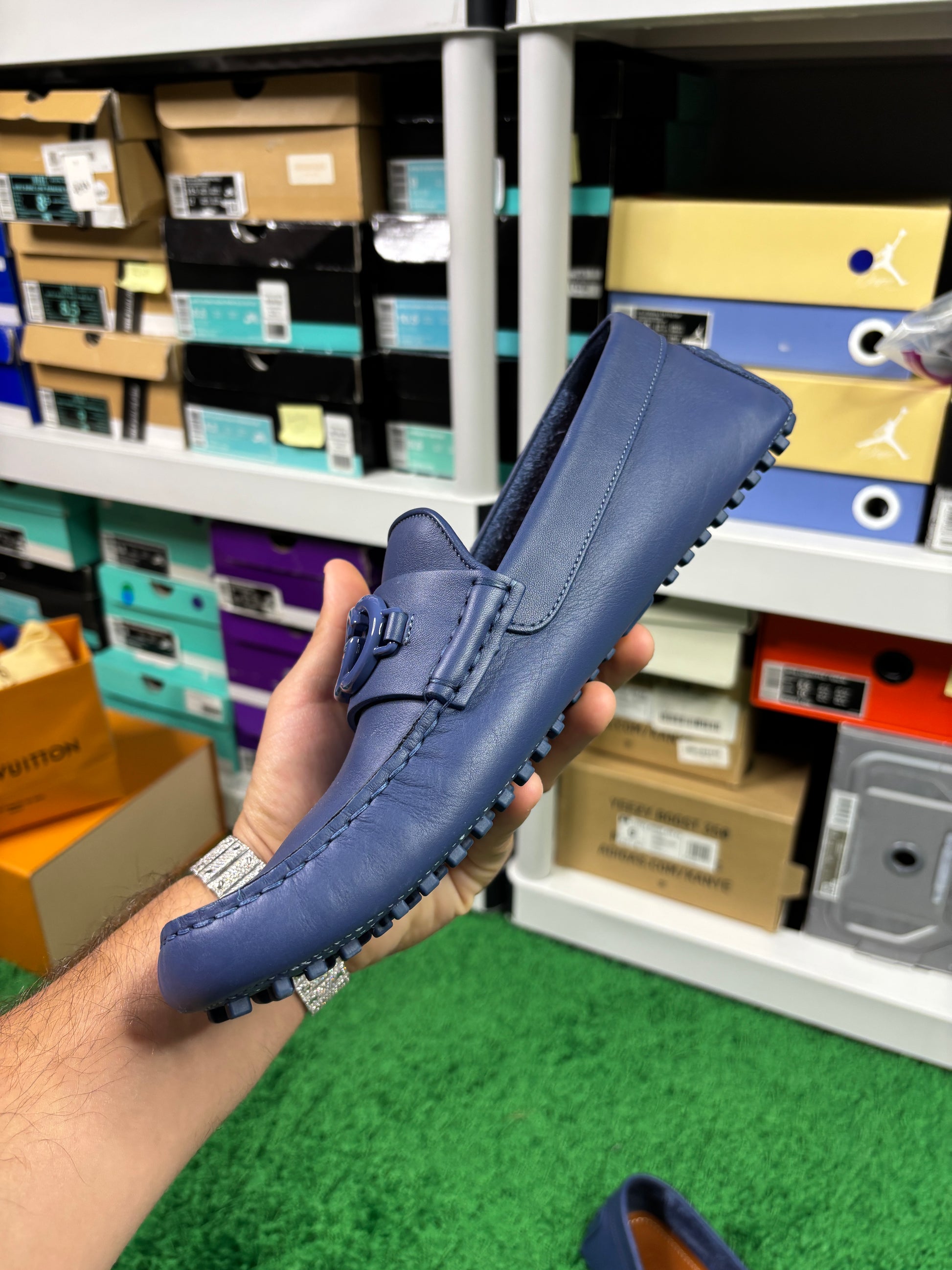 Gucci Interlocking GG Leather Loafers - Size 10.5