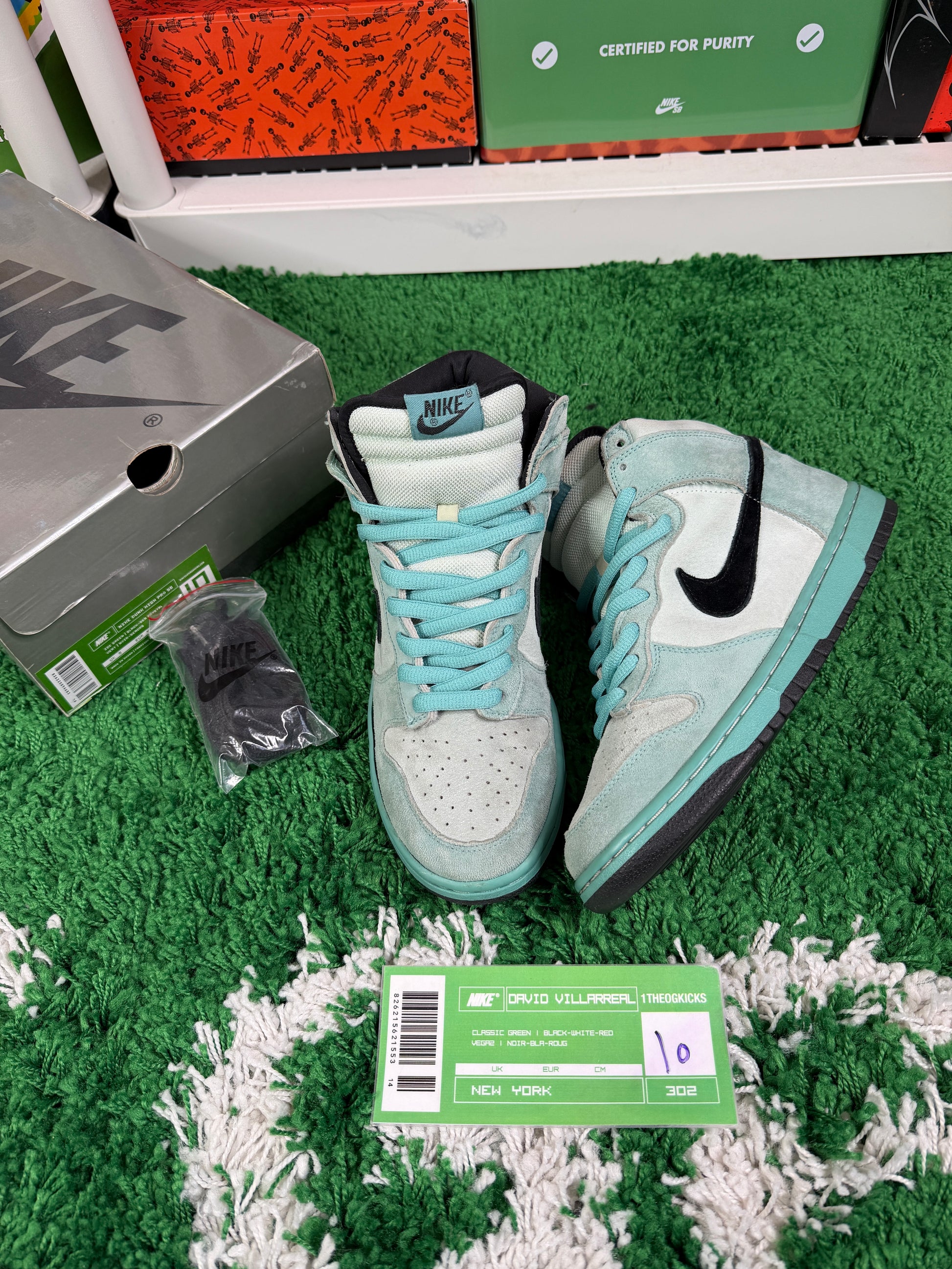 Nike Sb Sea Crystal Highs - Size 10