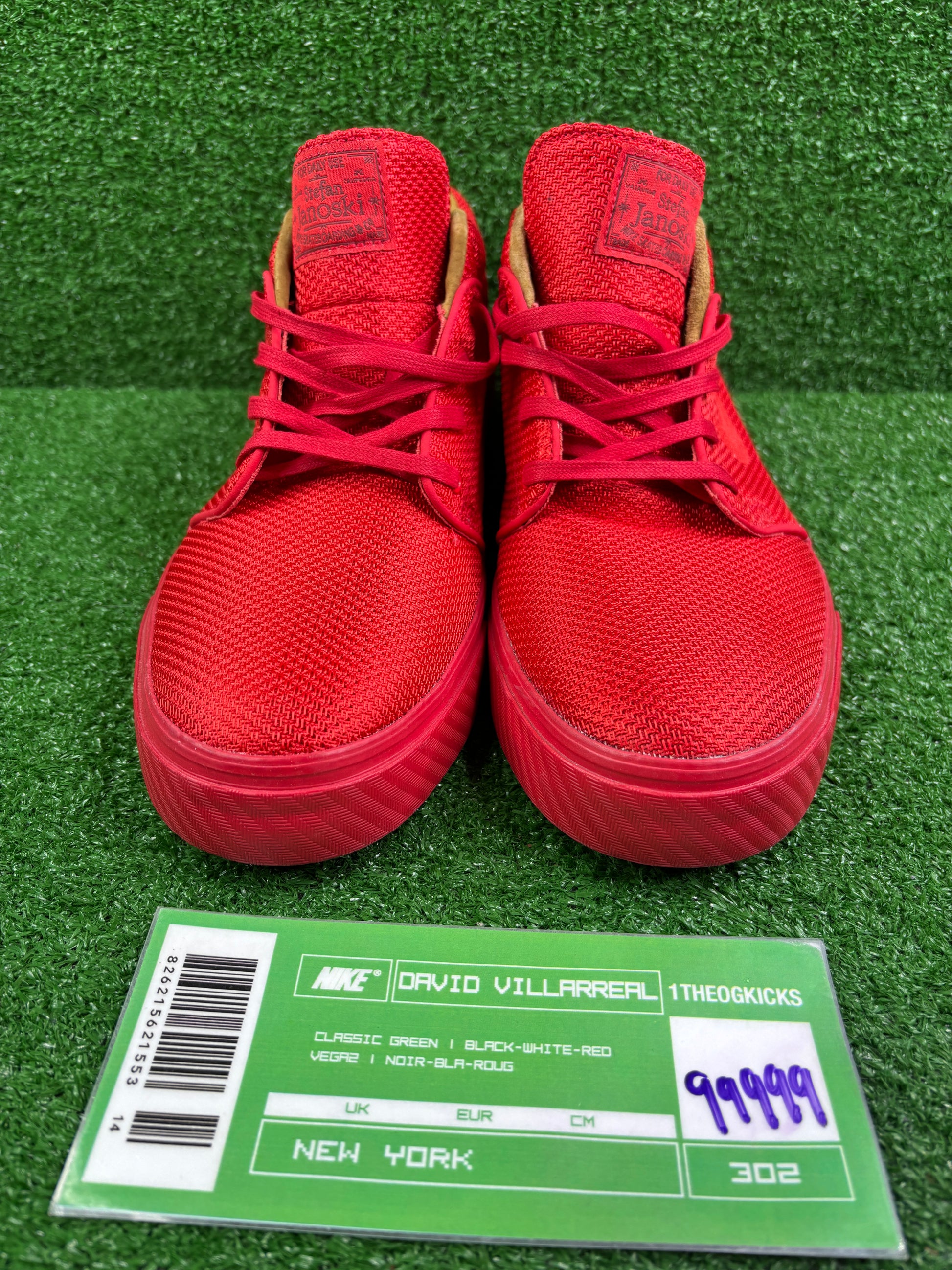 Nike Sb Stefan Janoski Tonal Red Sample - Size 9