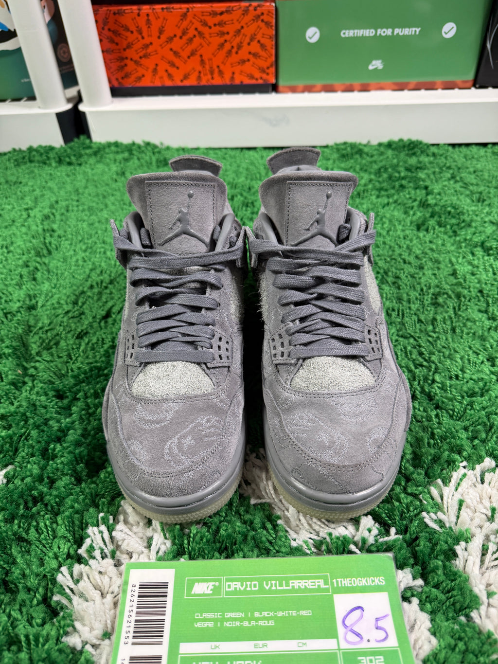 Jordan 4 Kaws Grey - Size 8.5