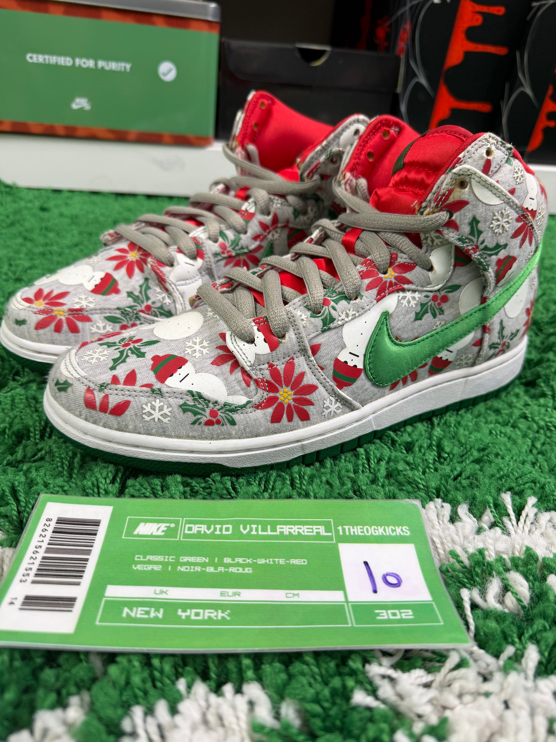 Nike Sb Ugly Sweaters Grey - Size 10