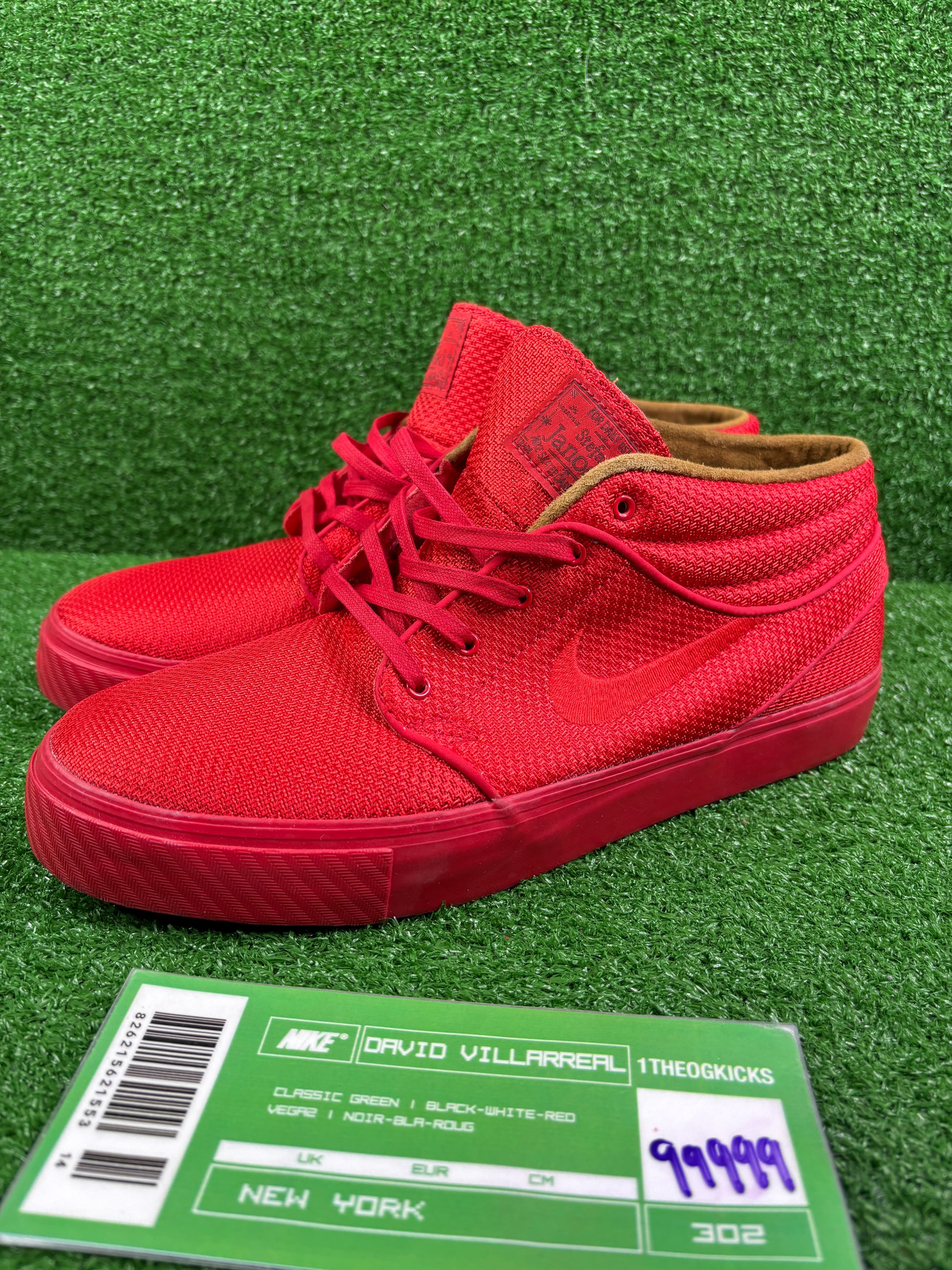 Nike Sb Stefan Janoski Tonal Red Sample - Size 9