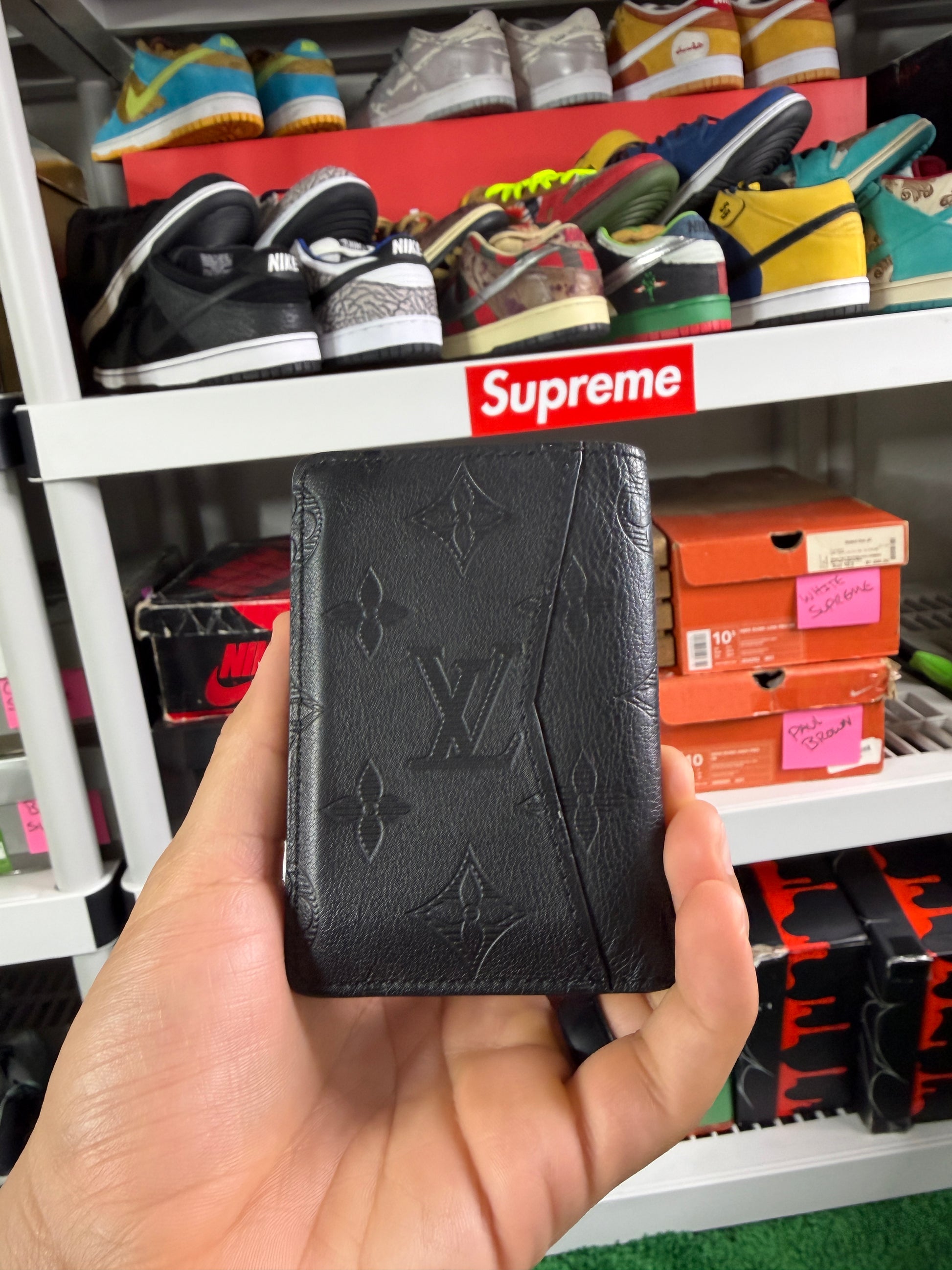 LV Black Monogram Pocket Organizer