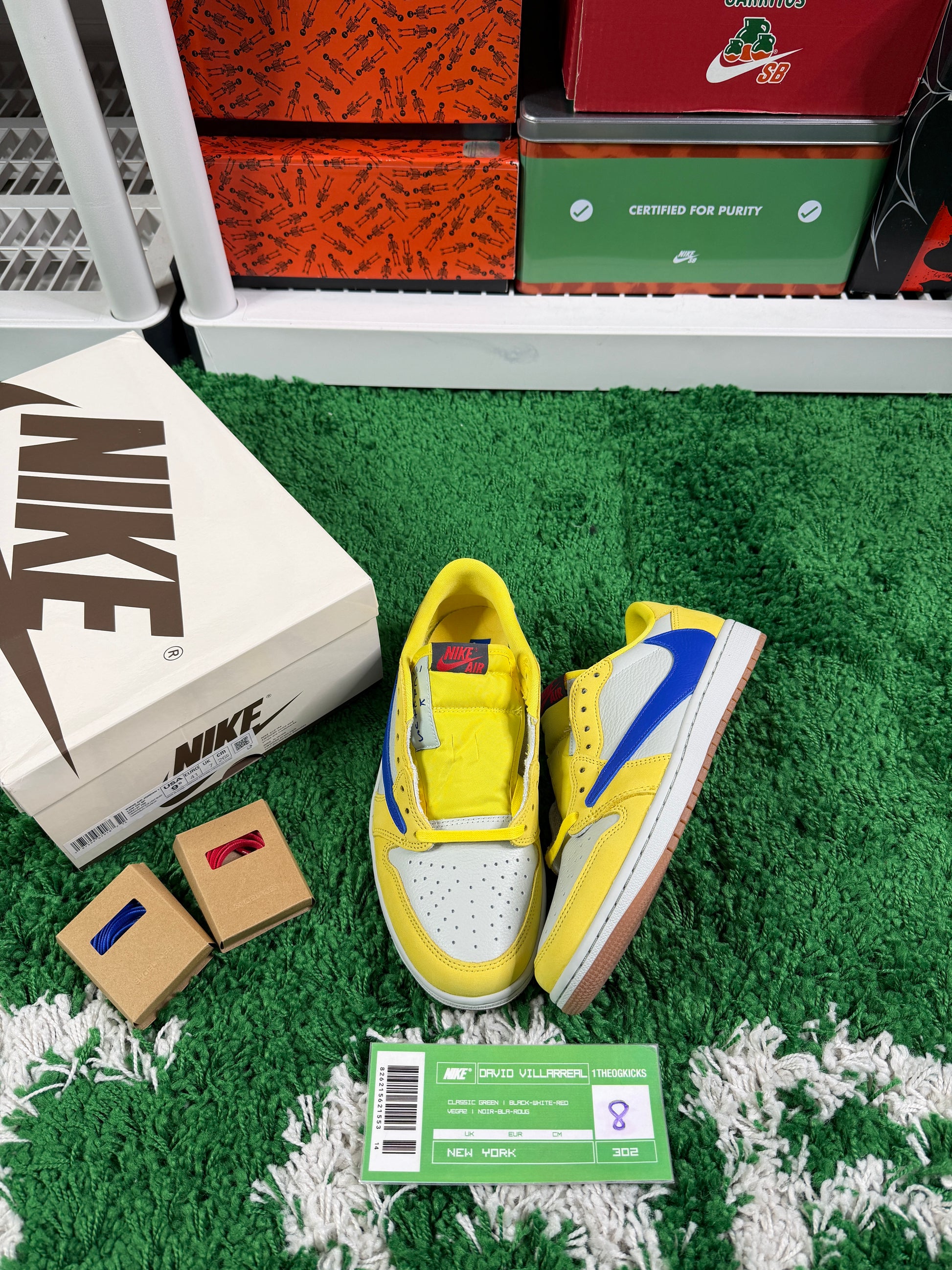 Jordan 1 Canary - Size 8