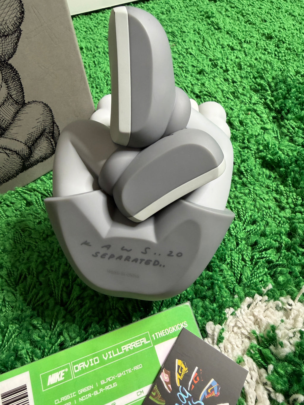 KAWS Separated Vinyl Figure Grey