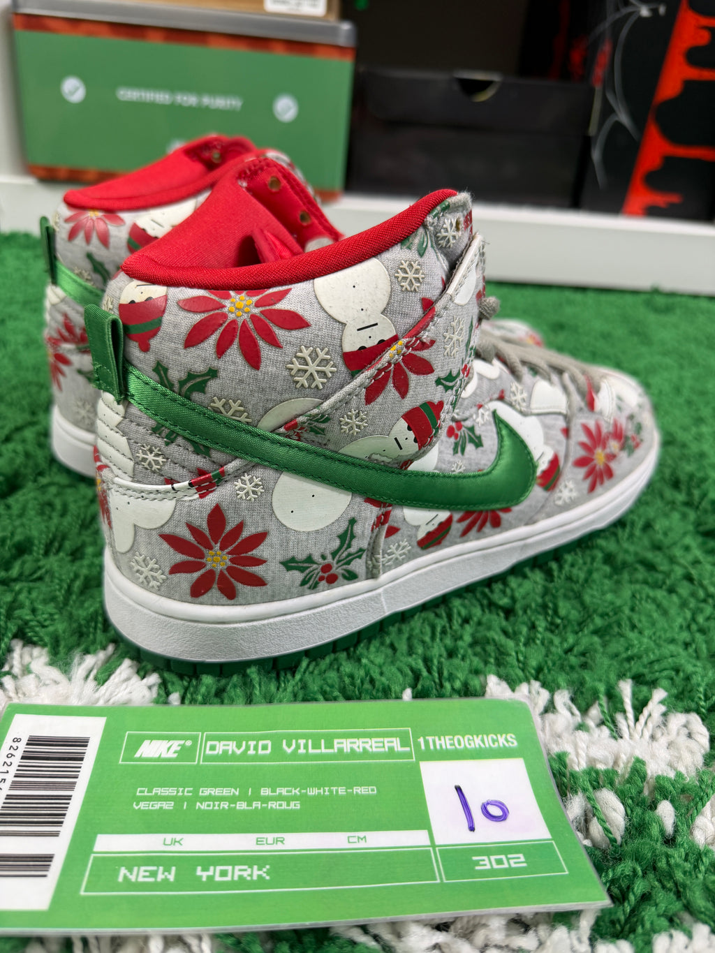 Nike Sb Ugly Sweaters Grey - Size 10