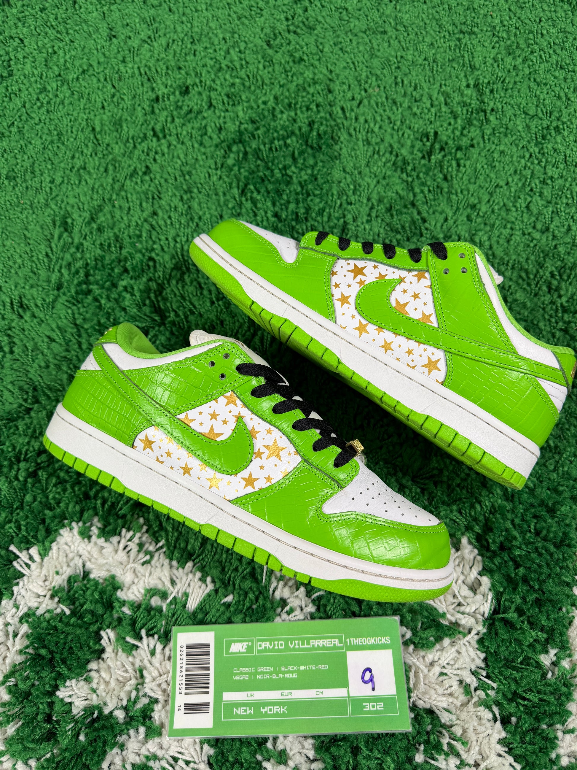 Nike Sb Supreme Mean Green's - Size 9