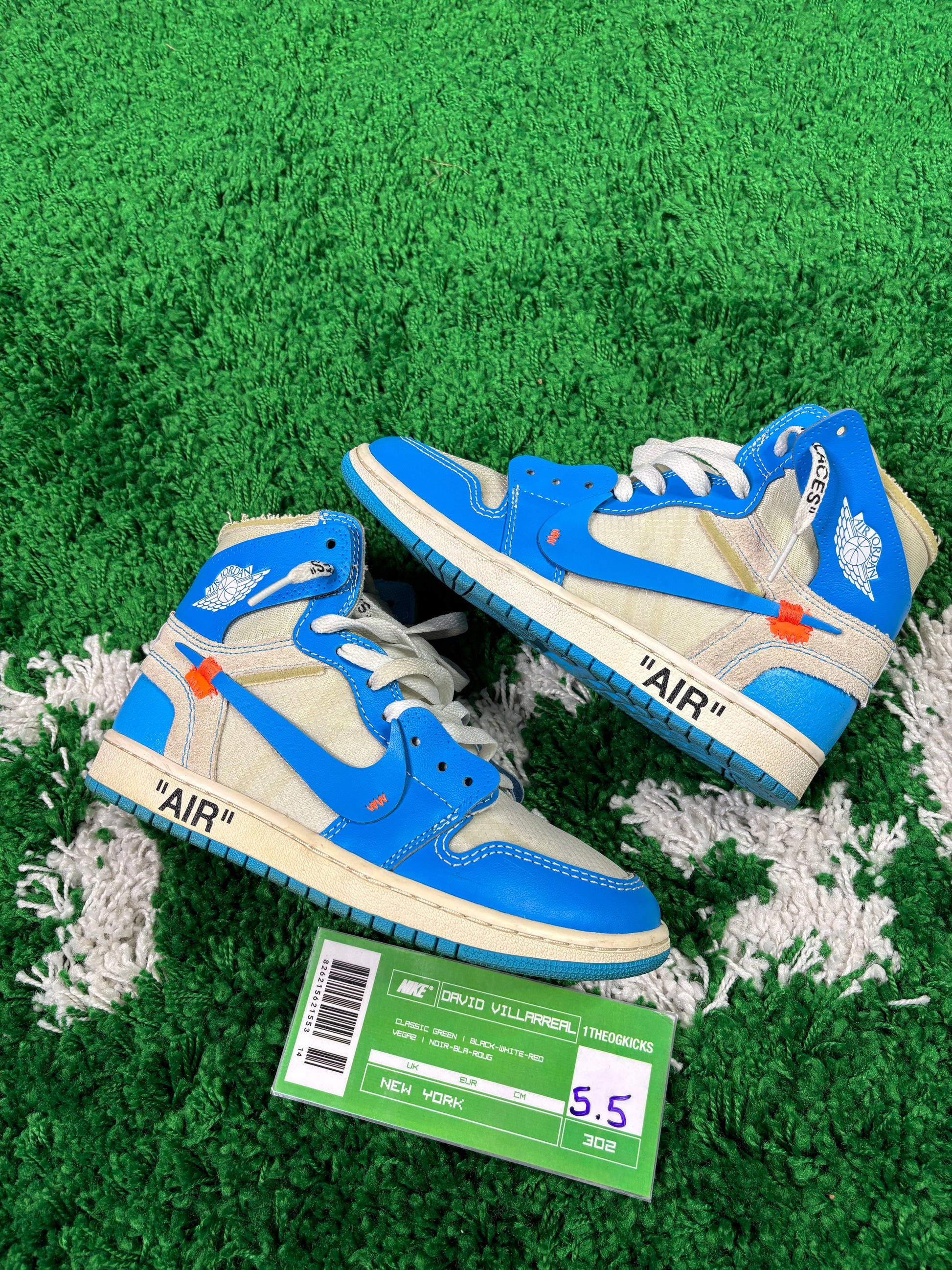 Jordan 1 OFF WHITE UNC- size 5.5