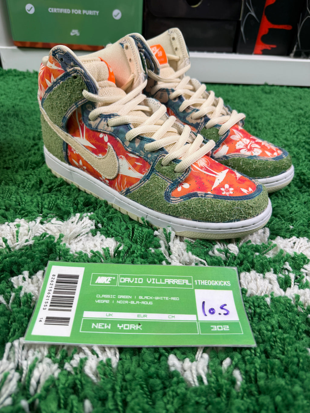 Nike Sb Hawaii High *Carved* - Size 10.5