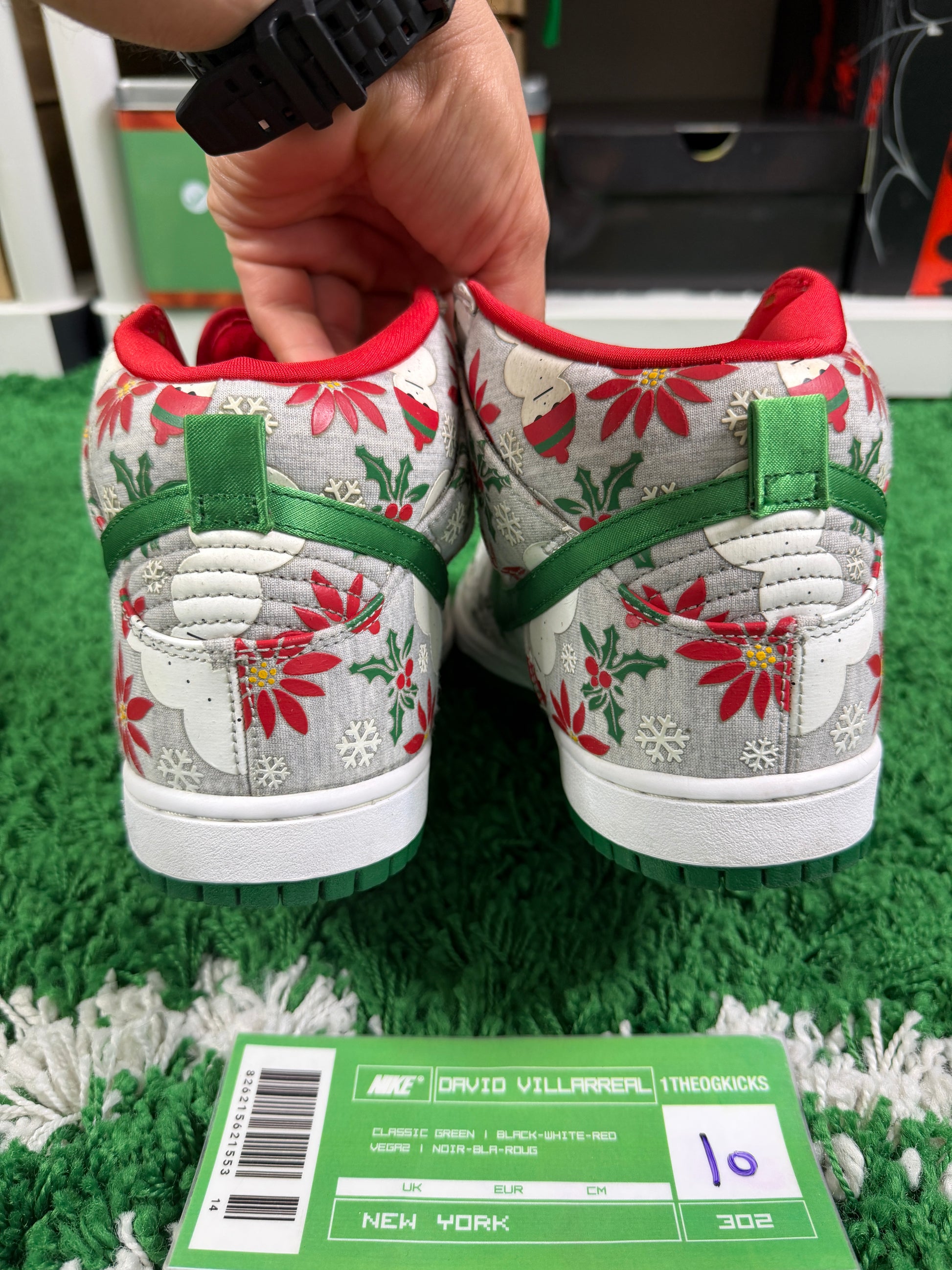 Nike Sb Ugly Sweaters Grey - Size 10