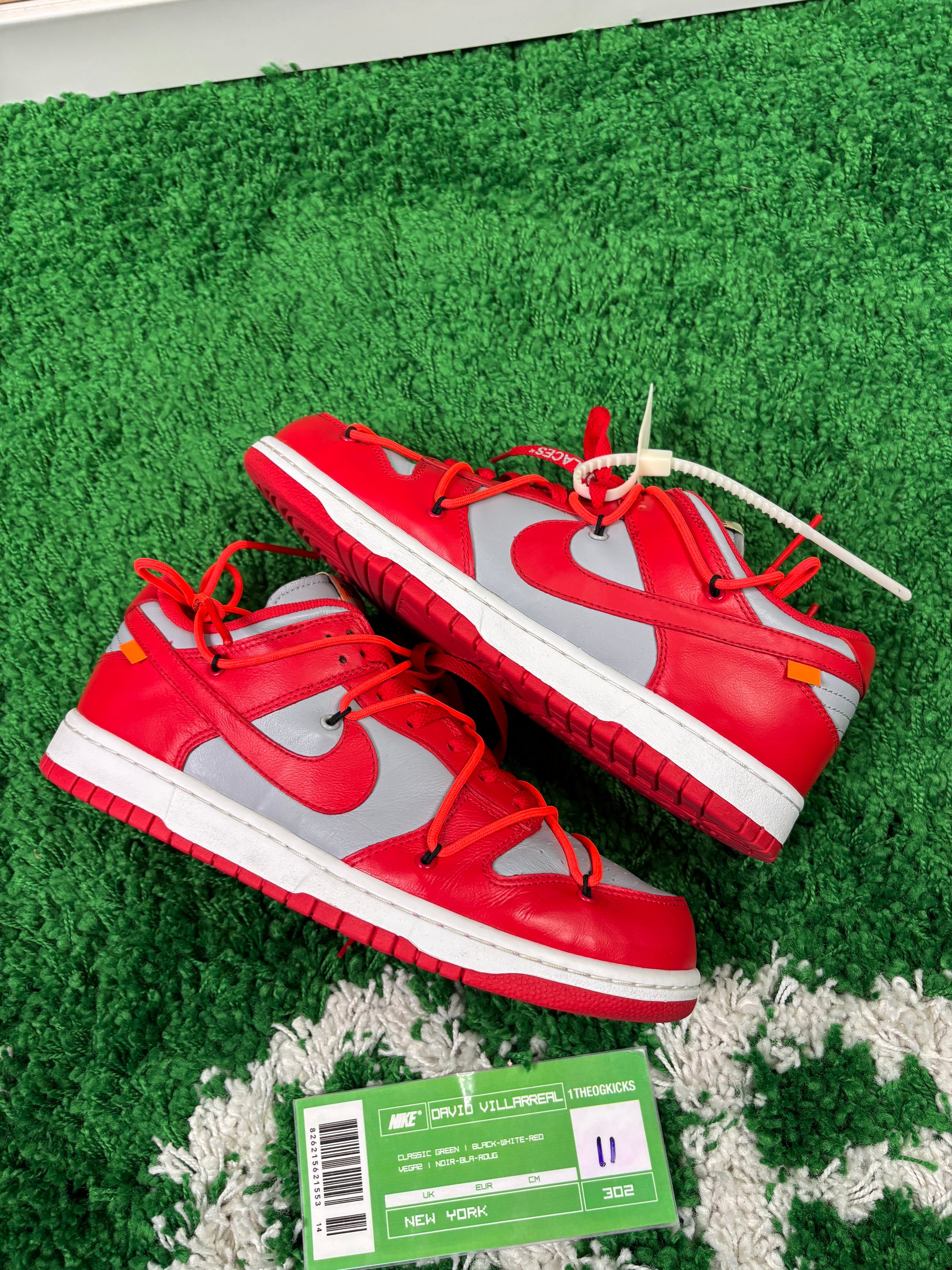 Nike Dunk Off-White University Red - Size 11