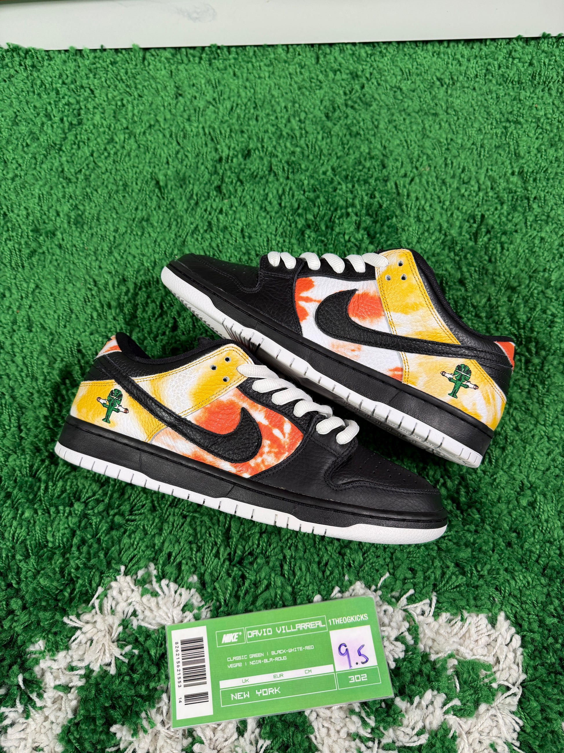 Nike Sb Tie Dye Ray Guns Black - Size 9.5