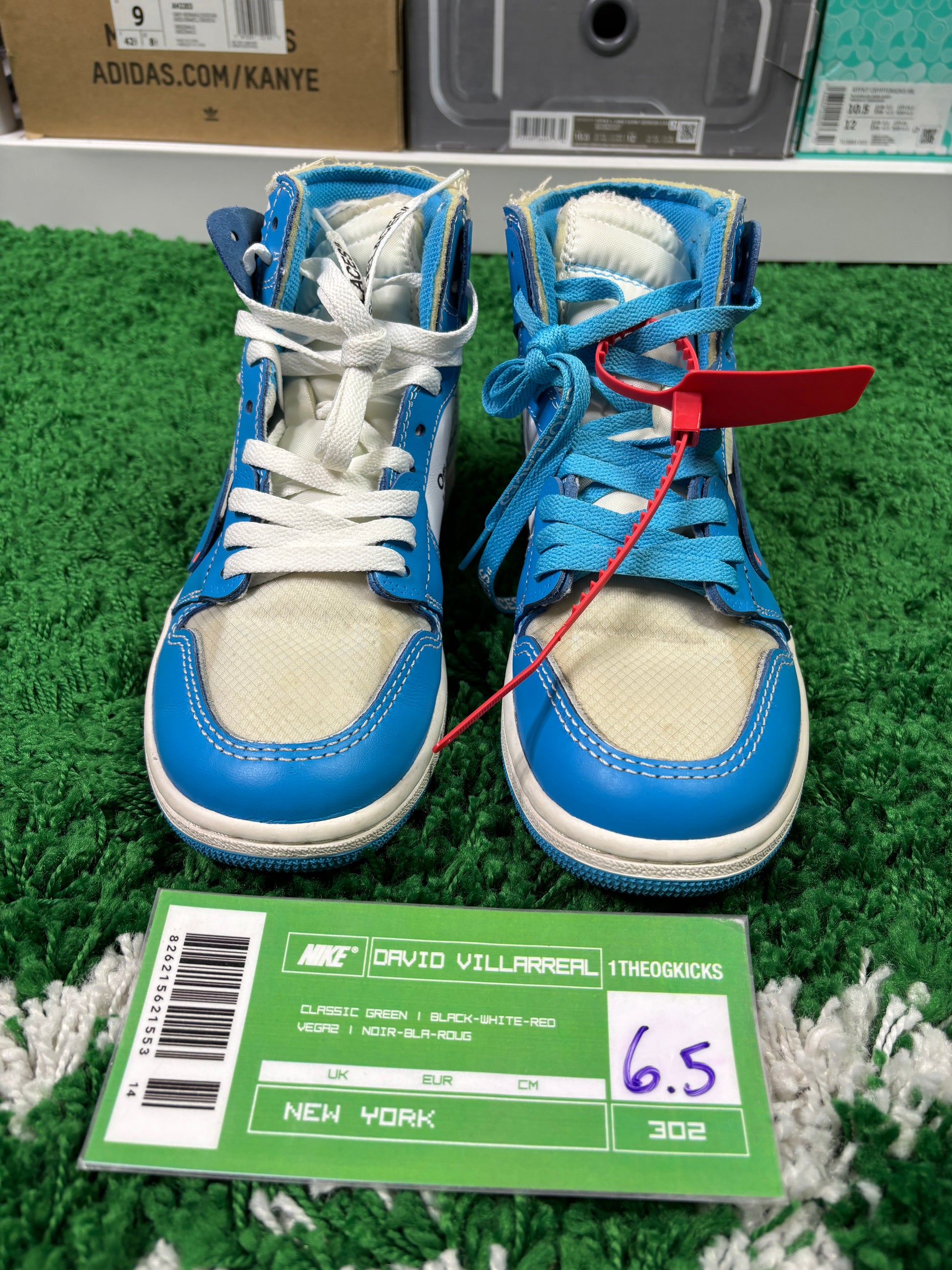 Jordan 1 OFF WHITE UNC- size 6.5