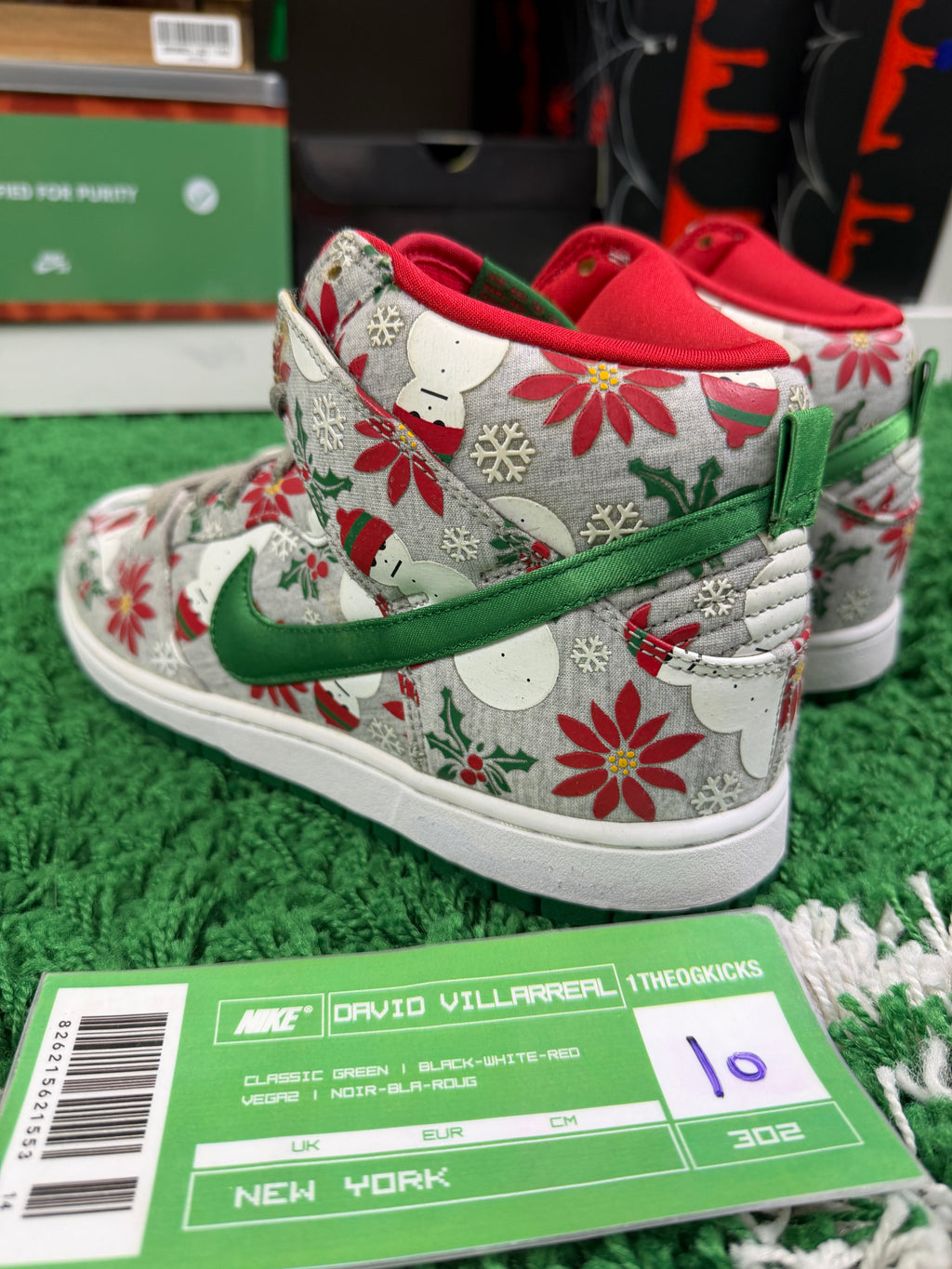 Nike Sb Ugly Sweaters Grey - Size 10