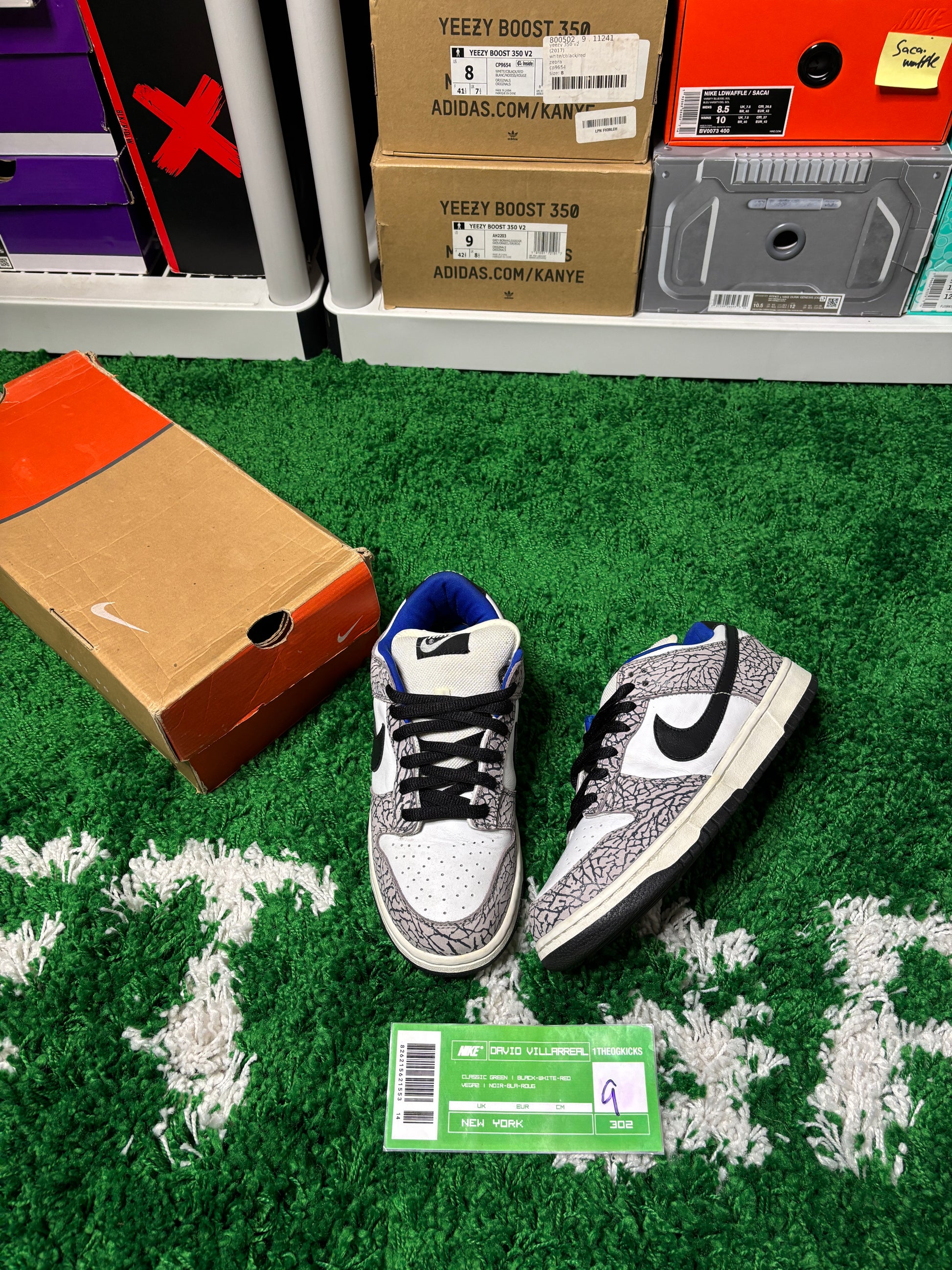Nike Sb White Supreme Low - Size 9