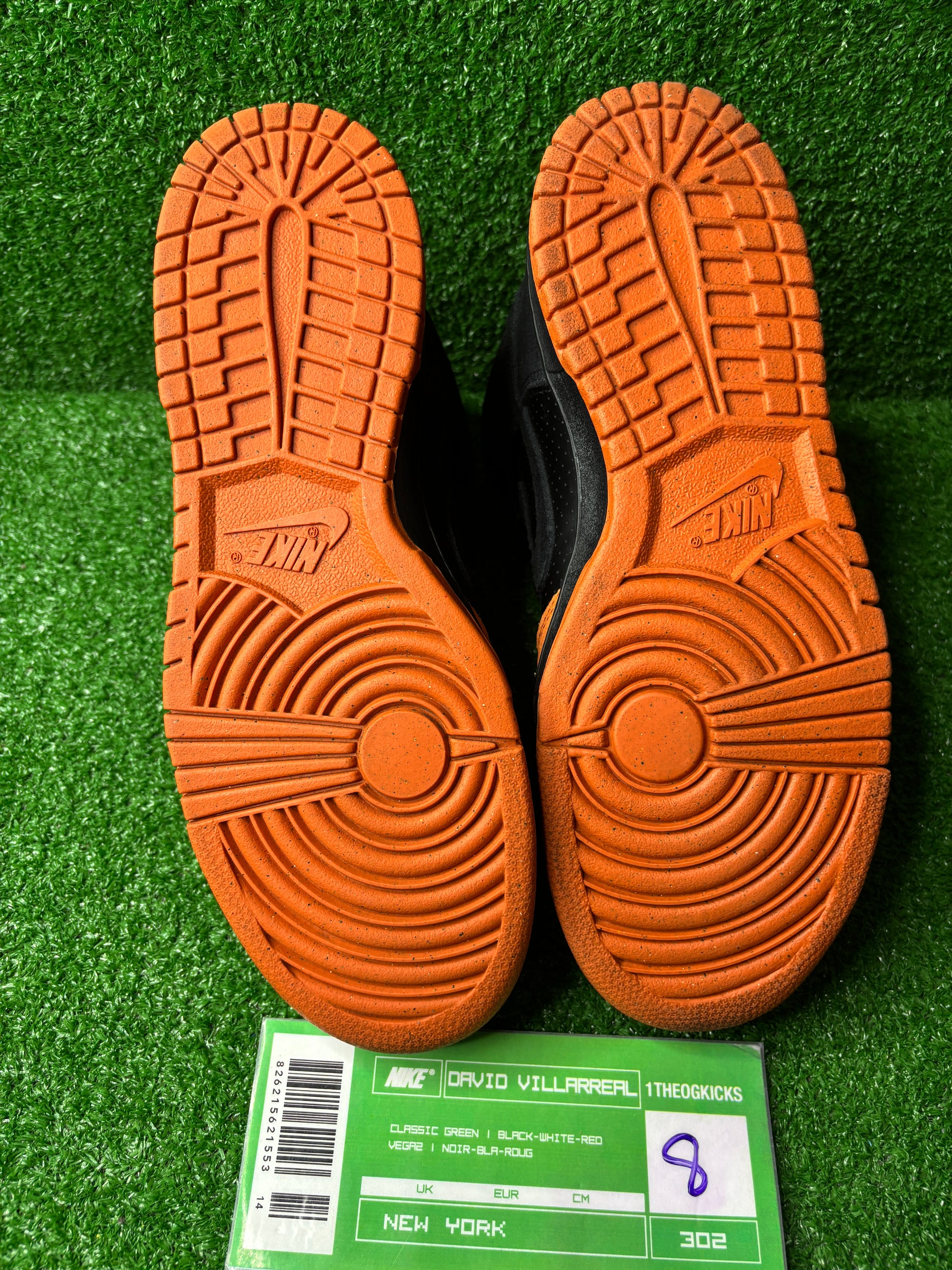 Nike Sb Black Solar Orange - Size 8