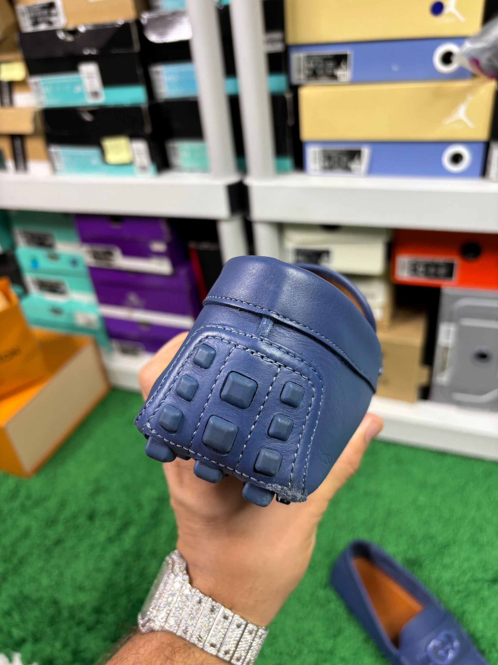 Gucci Interlocking GG Leather Loafers - Size 10.5