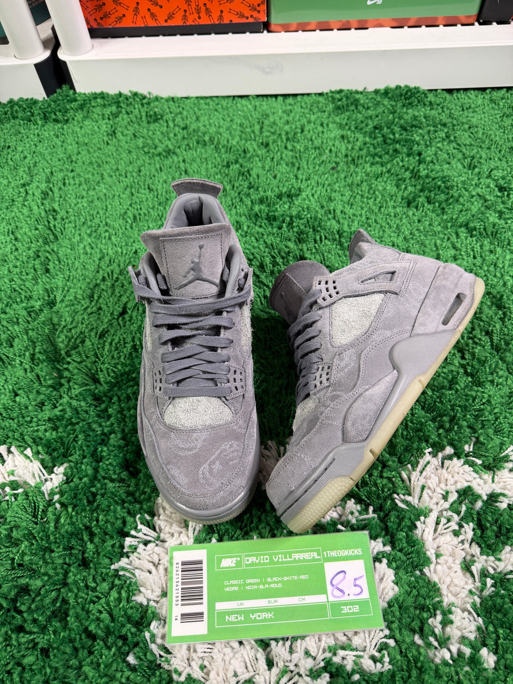 Jordan 4 Kaws Grey - Size 8.5