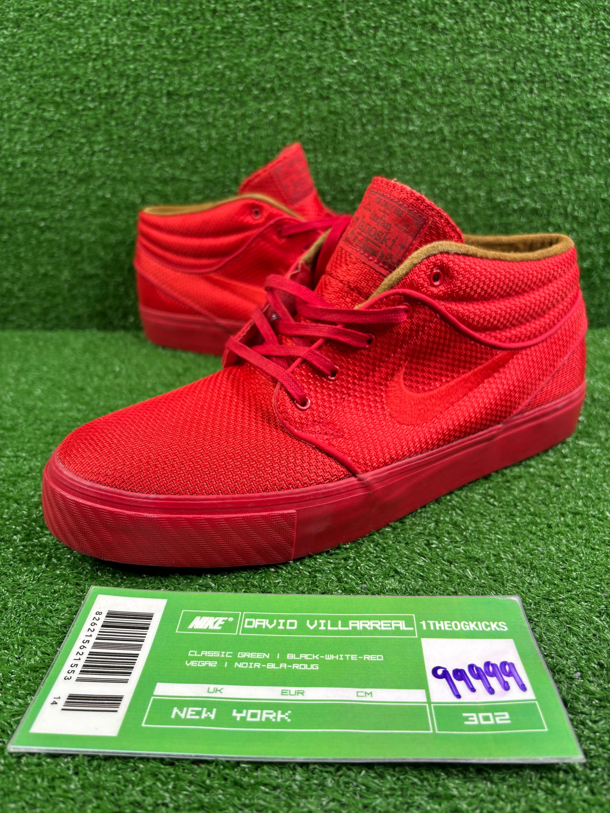 Nike Sb Stefan Janoski Tonal Red Sample - Size 9