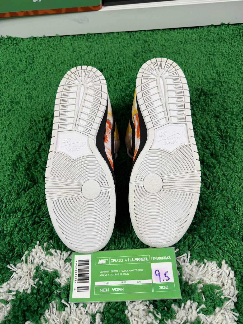 Nike Sb Tie Dye Ray Guns Black - Size 9.5