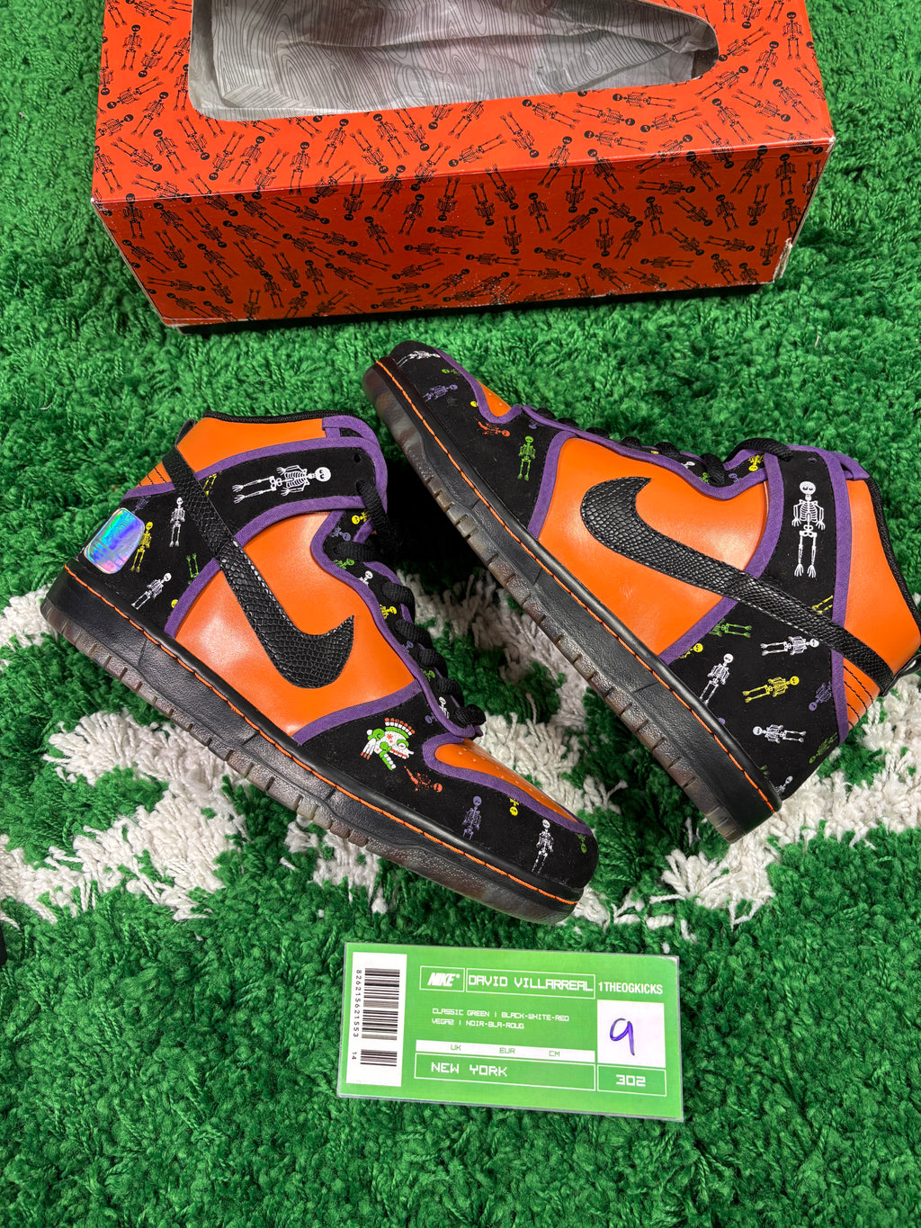 Nike Dunk Day of the Dead Custom Sample - Size 9