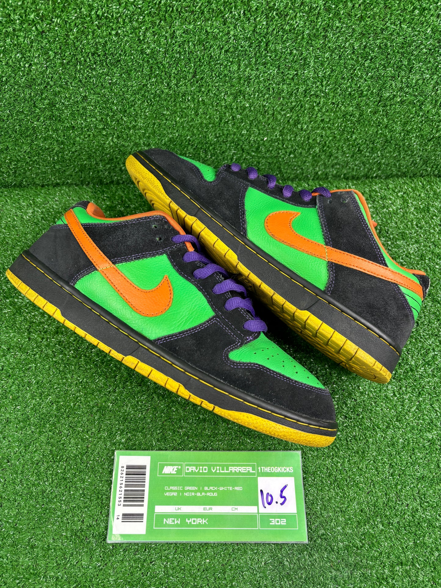 Nike Sb Green Sparks - Size 10.5