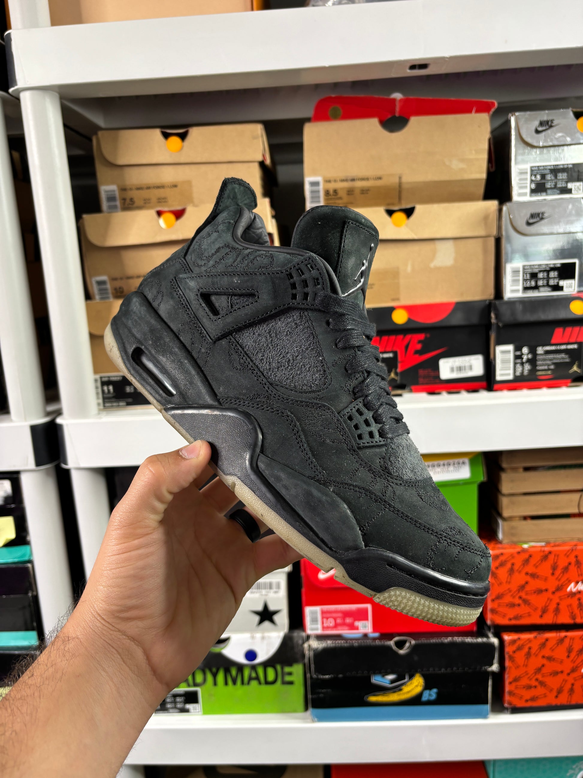 Jordan 4 Kaws Black - Size 9