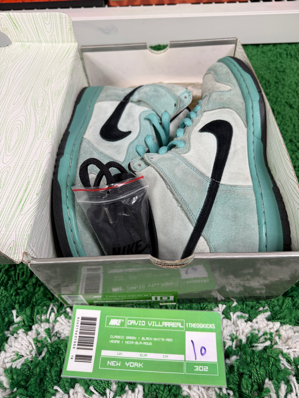 Nike Sb Sea Crystal Highs - Size 10