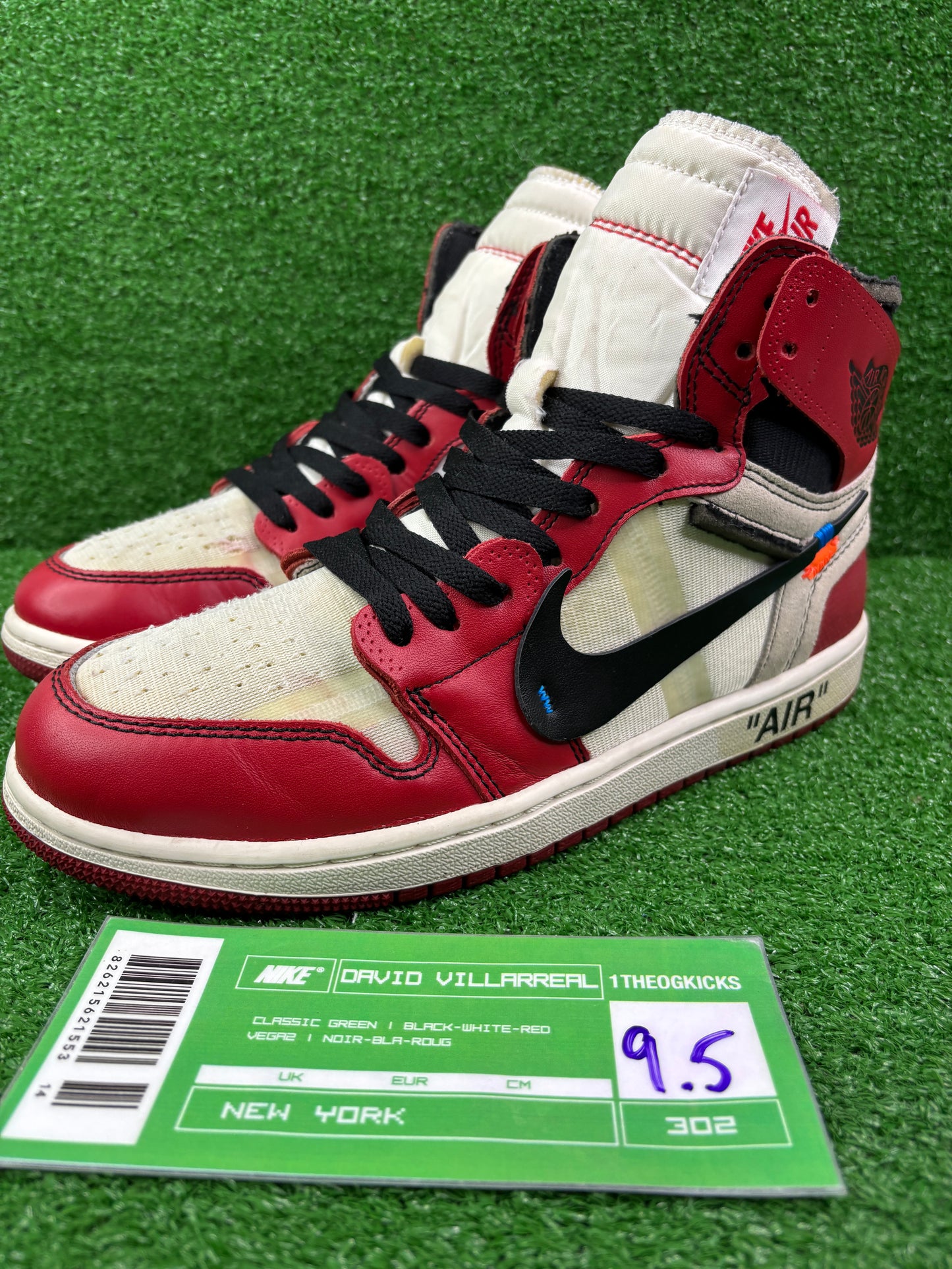 Jordan 1 OFF WHITE Chicago- size 9.5