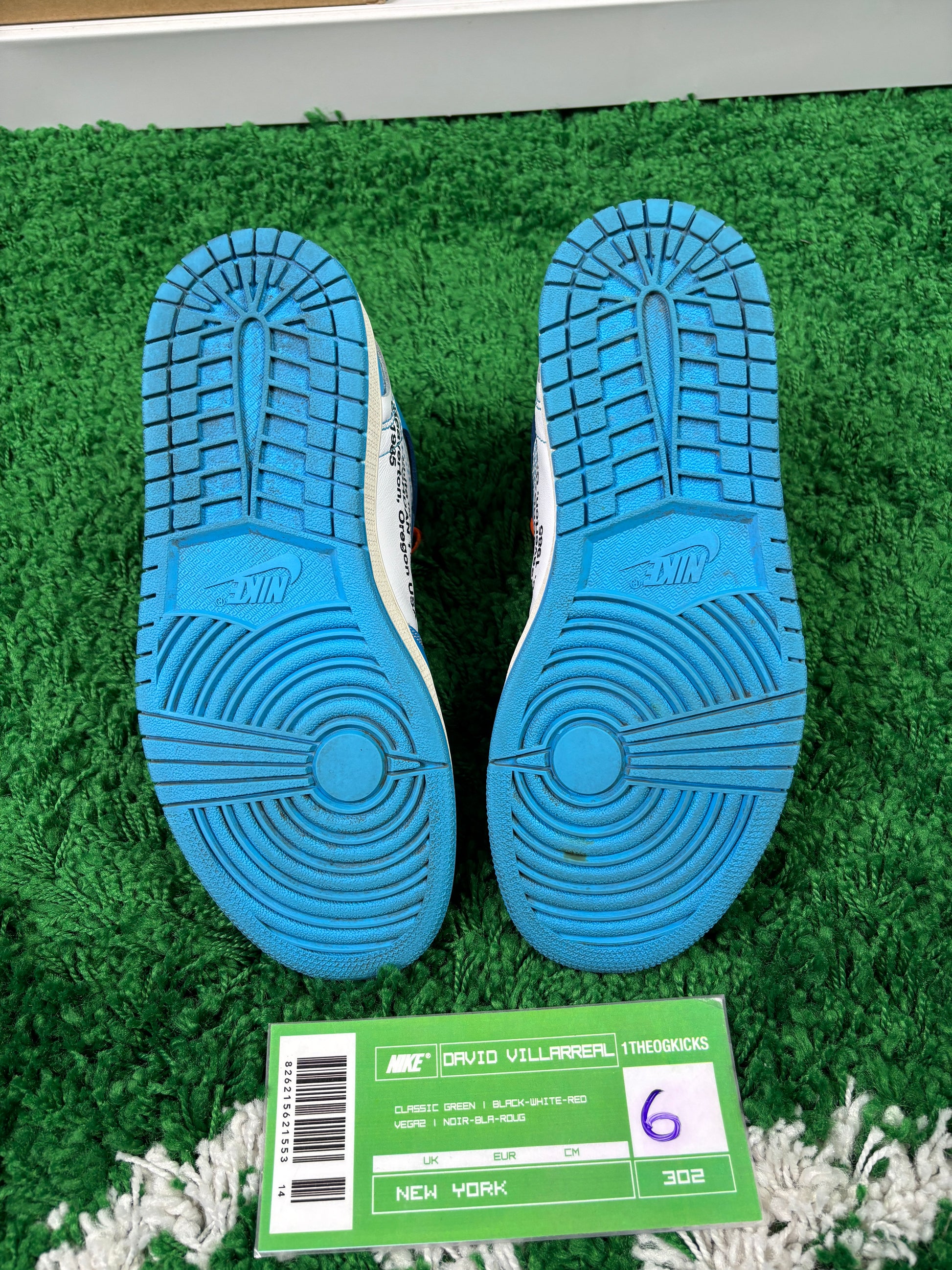 Jordan 1 OFF WHITE UNC- size 6