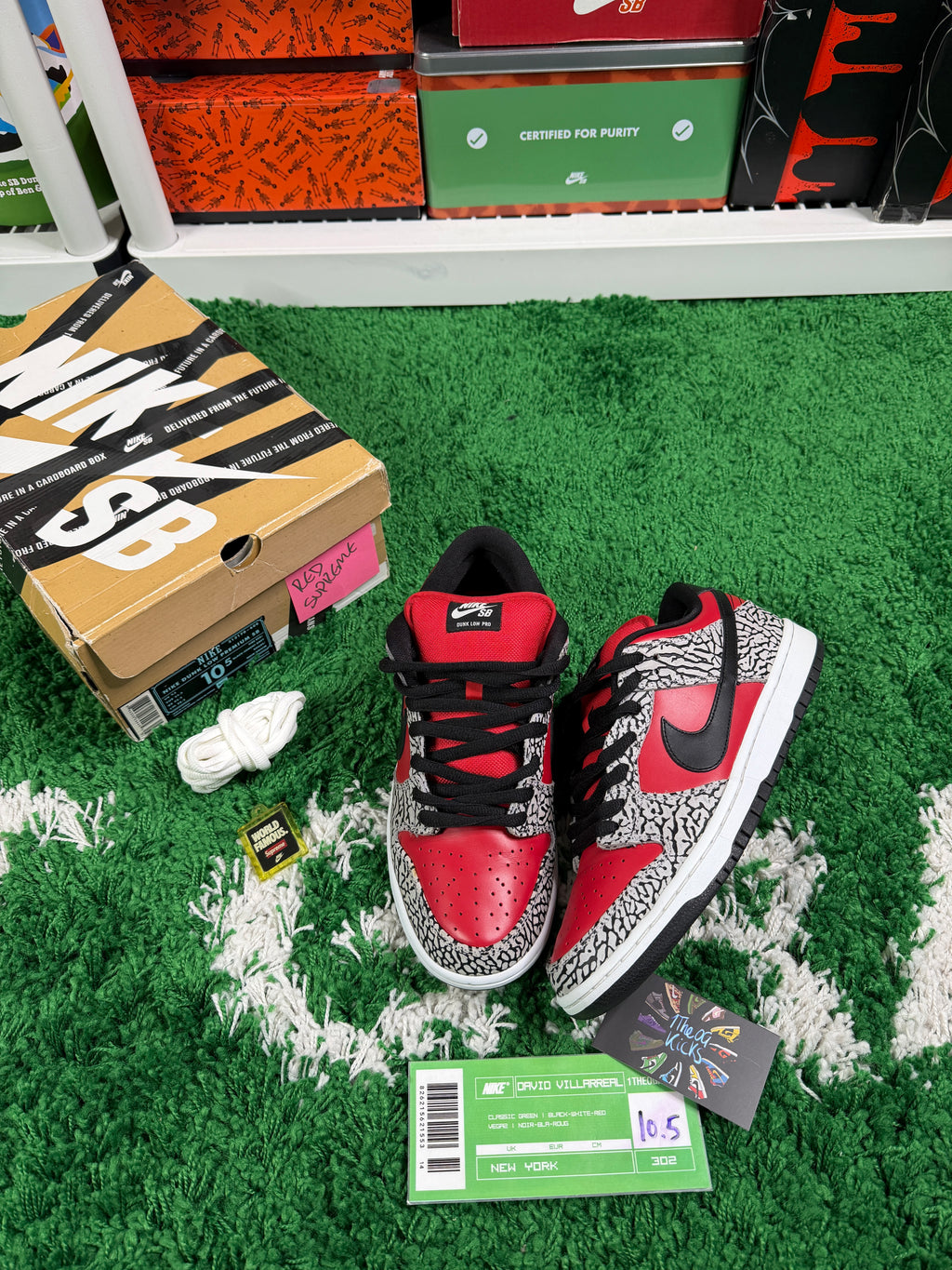 Nike Sb Red Supreme Lows - Size 10.5