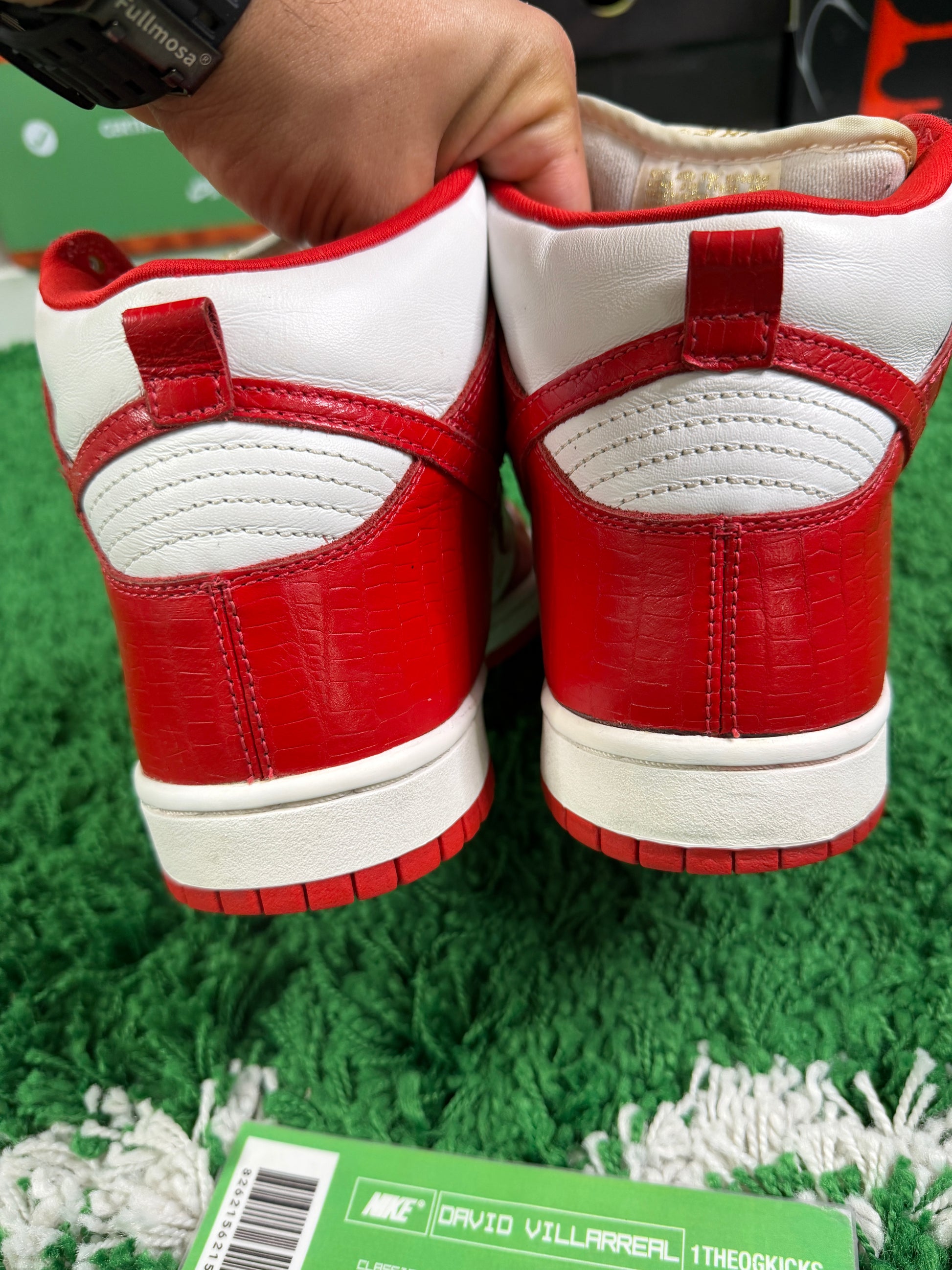 Nike Sb Red Supreme Highs - Size 10.5