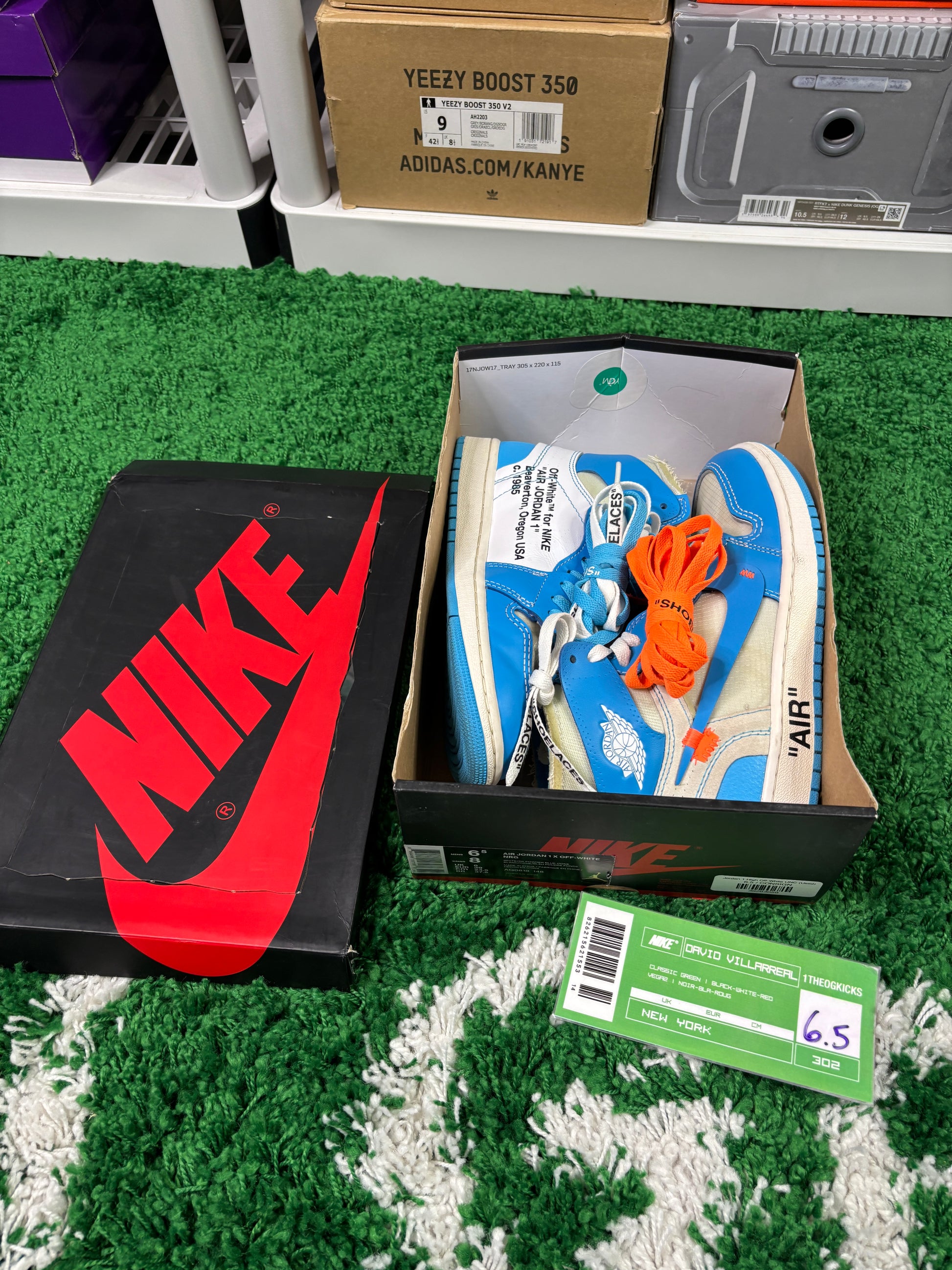 Jordan 1 OFF WHITE UNC- size 6.5