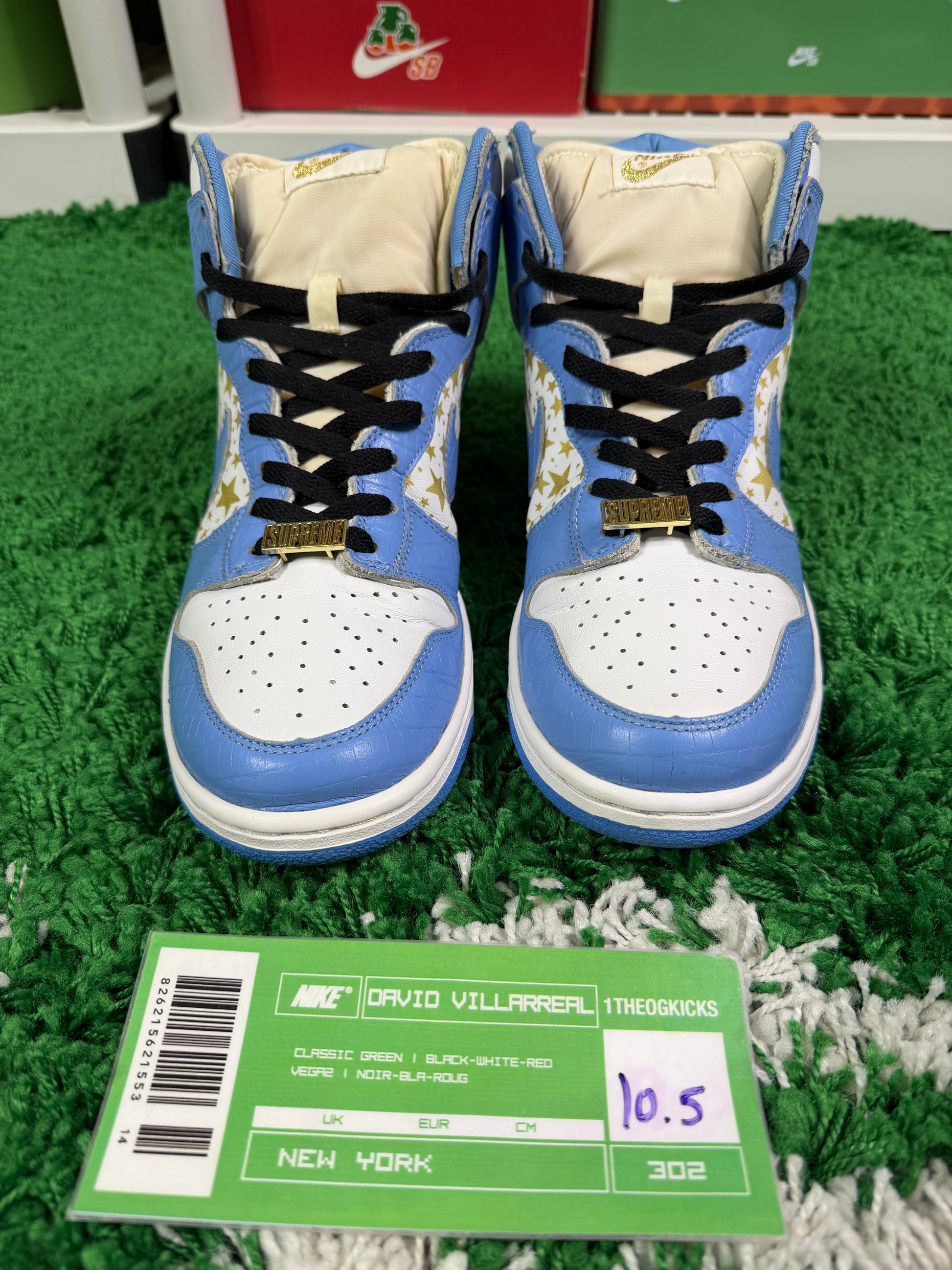 Nike Sb Blue Supreme High - Size 10.5