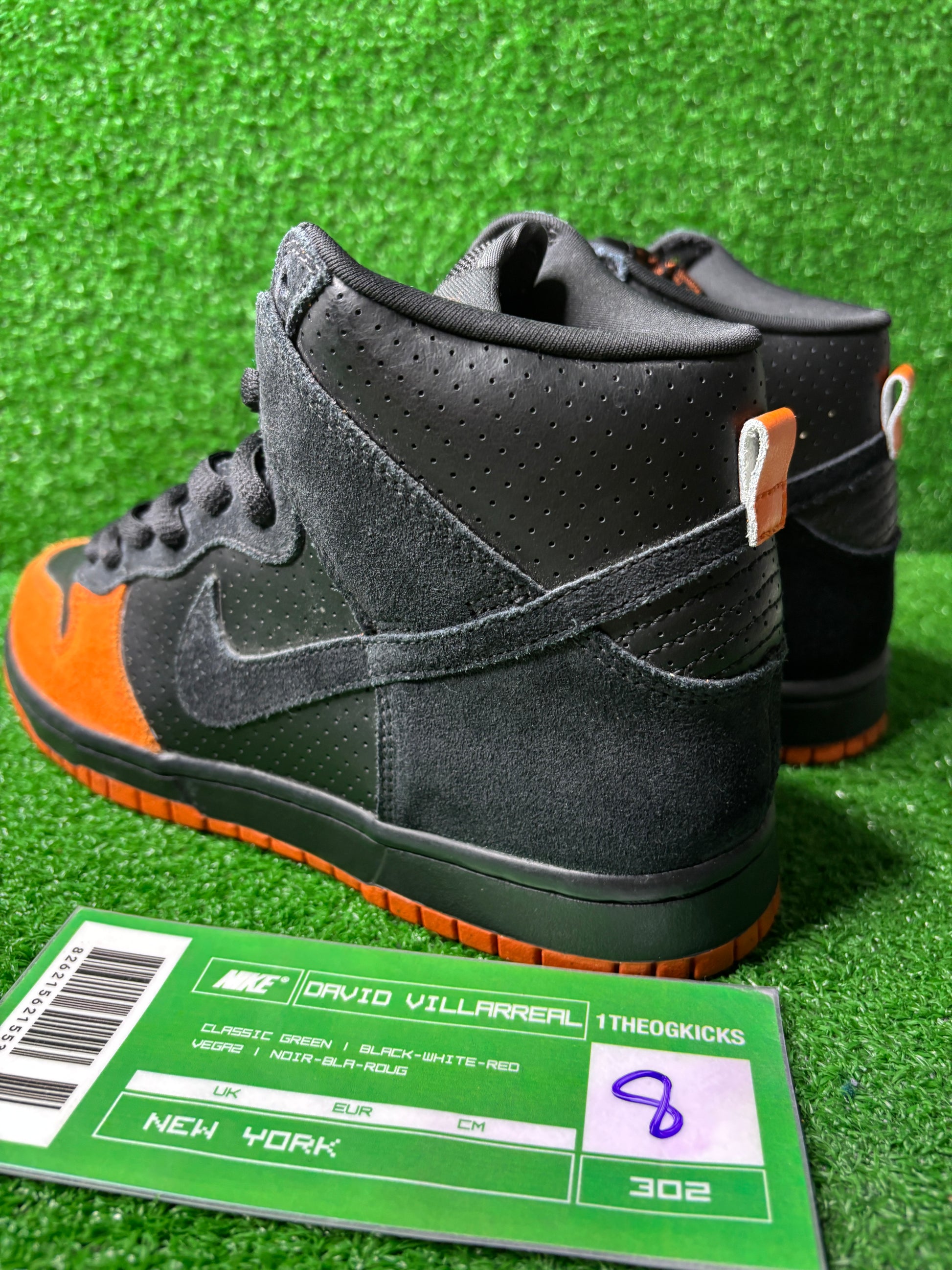 Nike Sb Black Solar Orange - Size 8