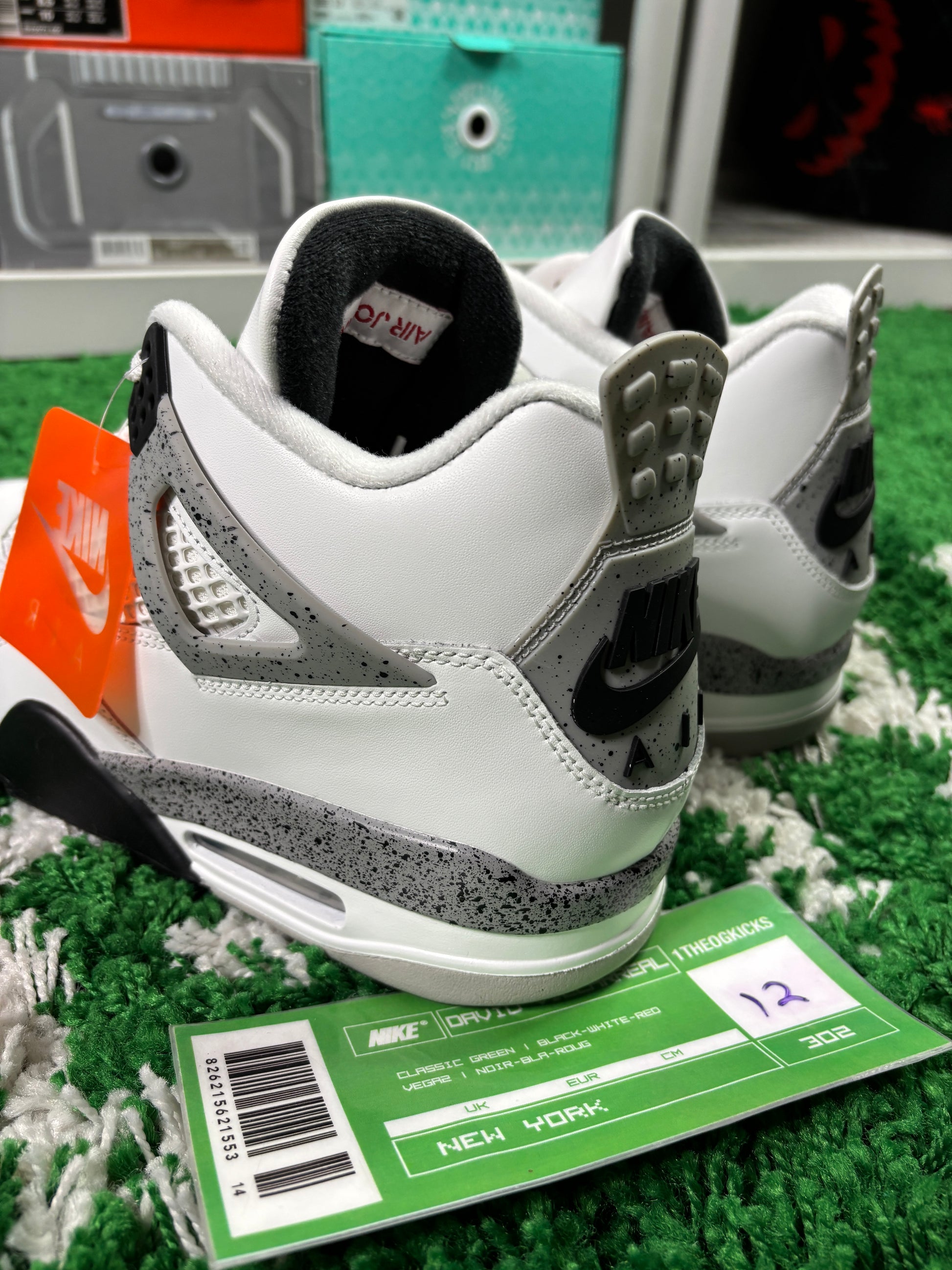 Jordan 4 White Cement - Size 12