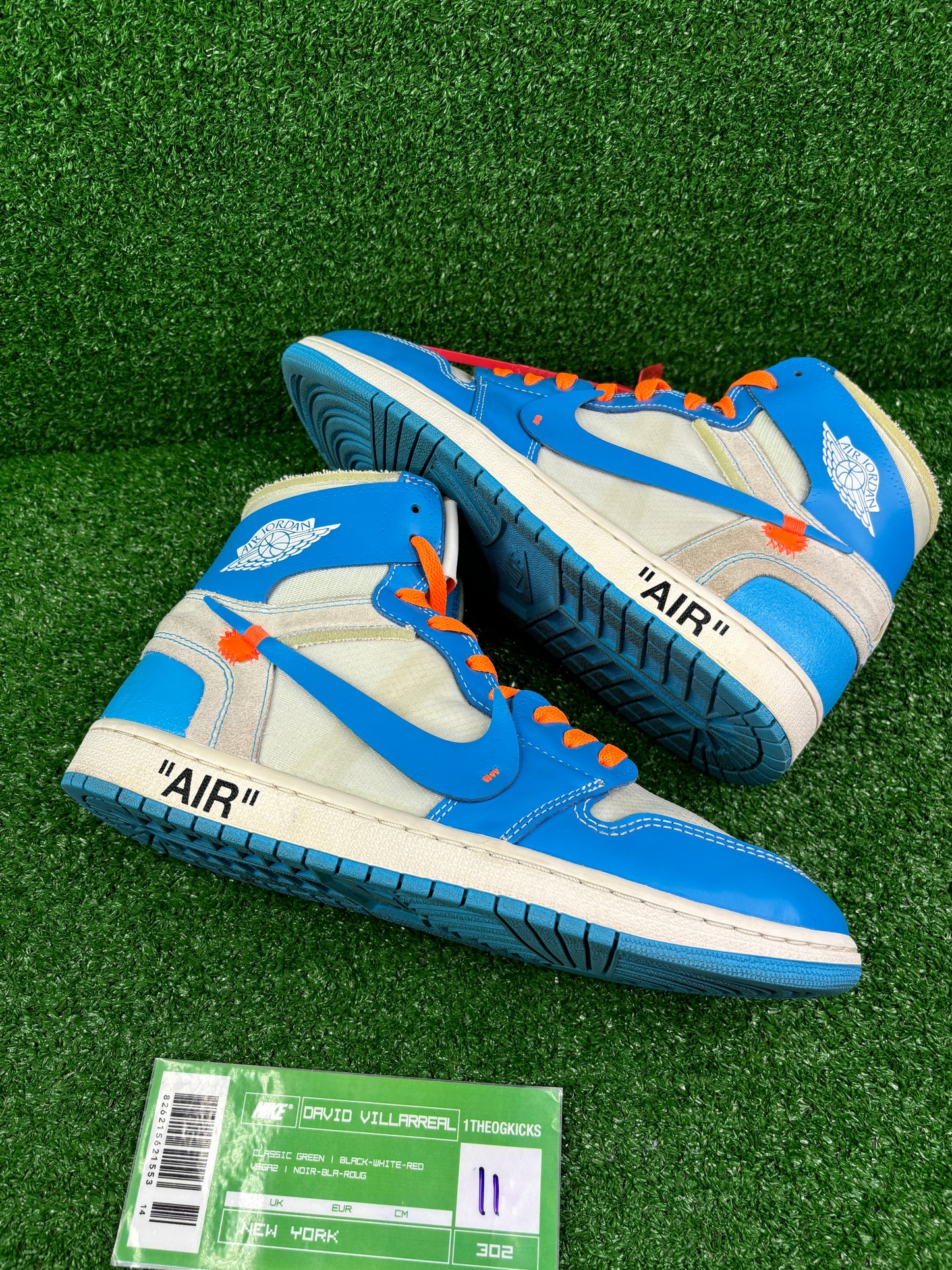 Jordan 1 OFF WHITE UNC - size 11