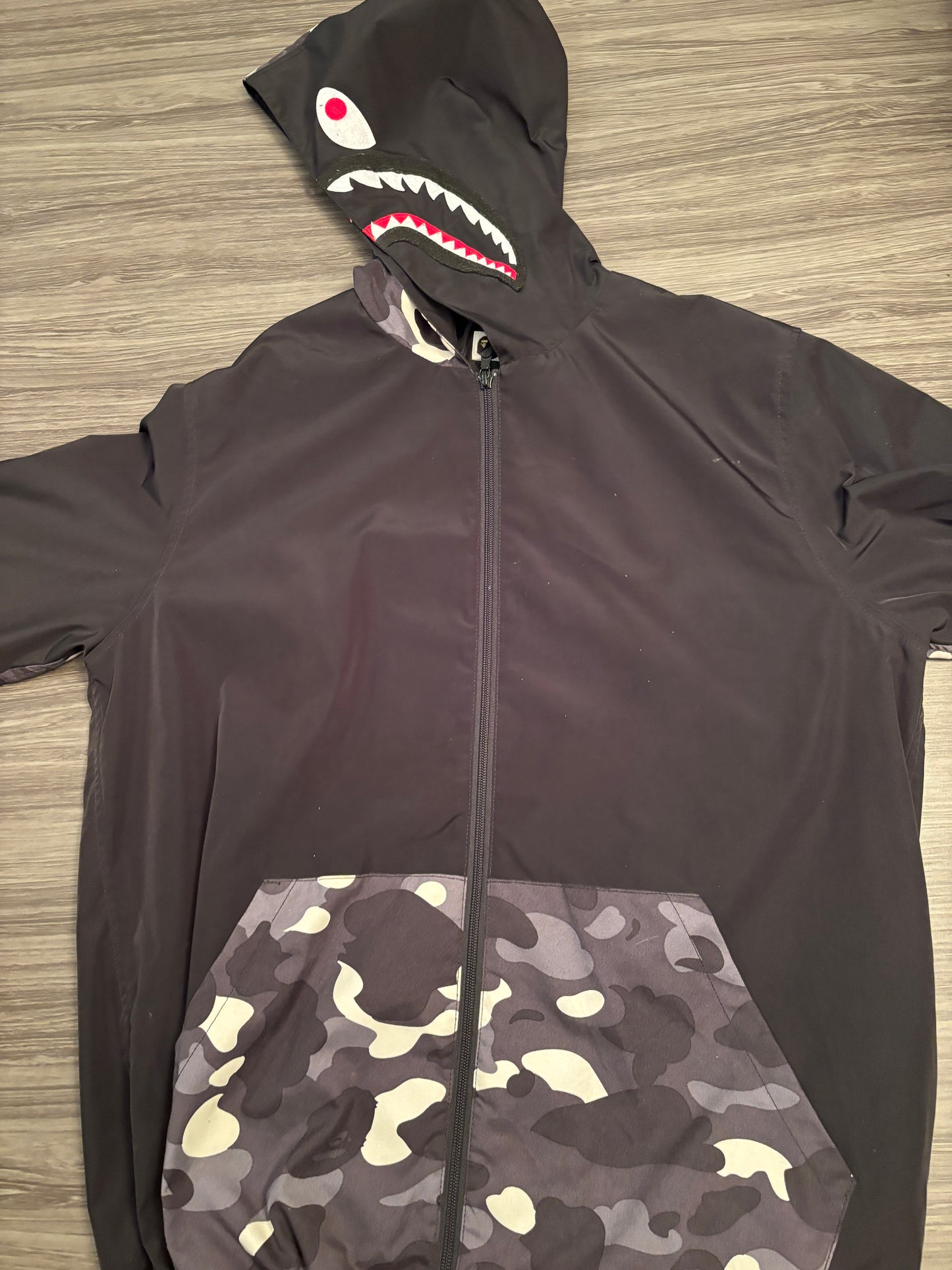 Bape Glow in the Dark City Camo Shark Zip Up - Size XL