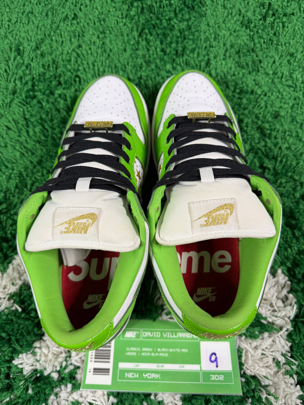 Nike Sb Supreme Mean Green's - Size 9