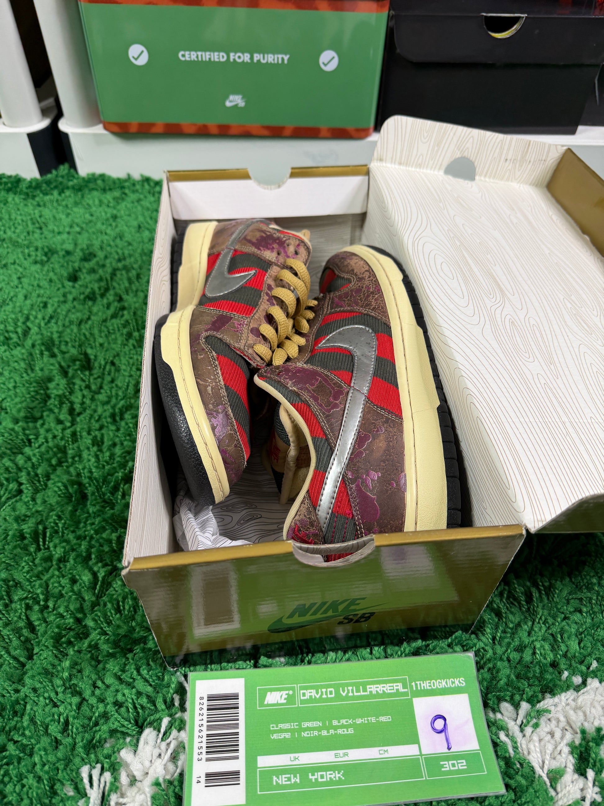 Nike Sb Freddy Krueger's - Size 9
